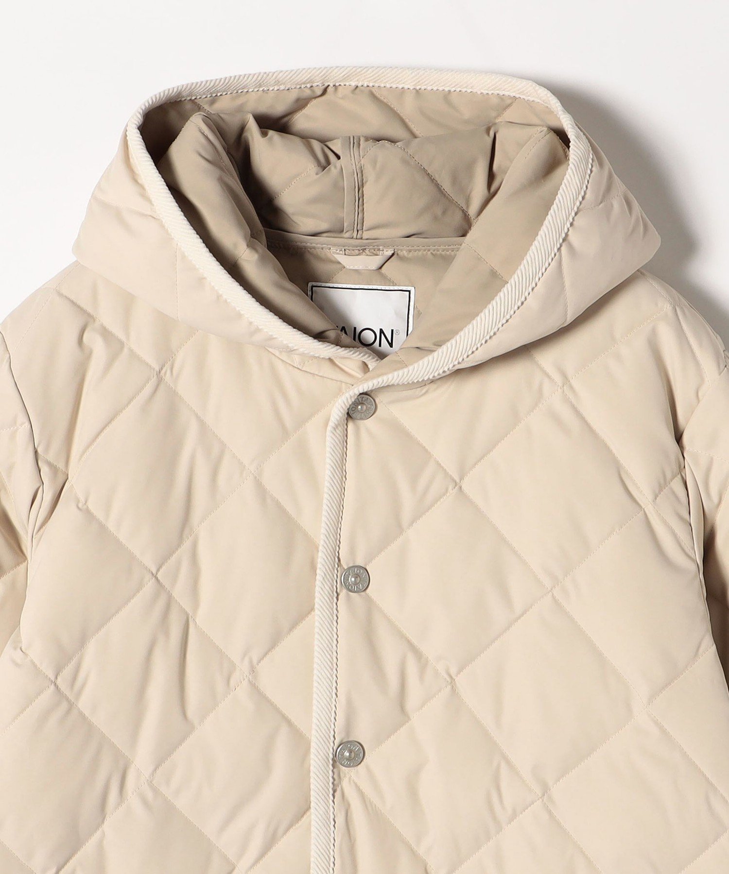 【SHIPS any別注】TAION:手洗い可能パイピング フード ジャケット SHIPS any別注】TAION:〈手洗い可能〉パイピング フード ジャケット