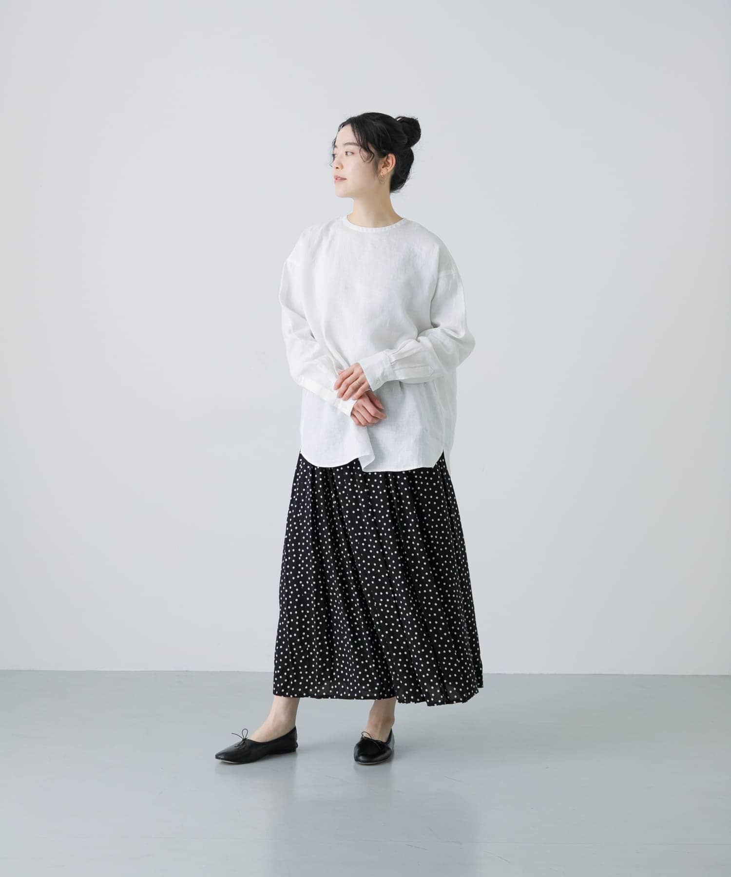 かぐれ｜リネンクルーネックプルオーバー | Rakuten Fashion(楽天