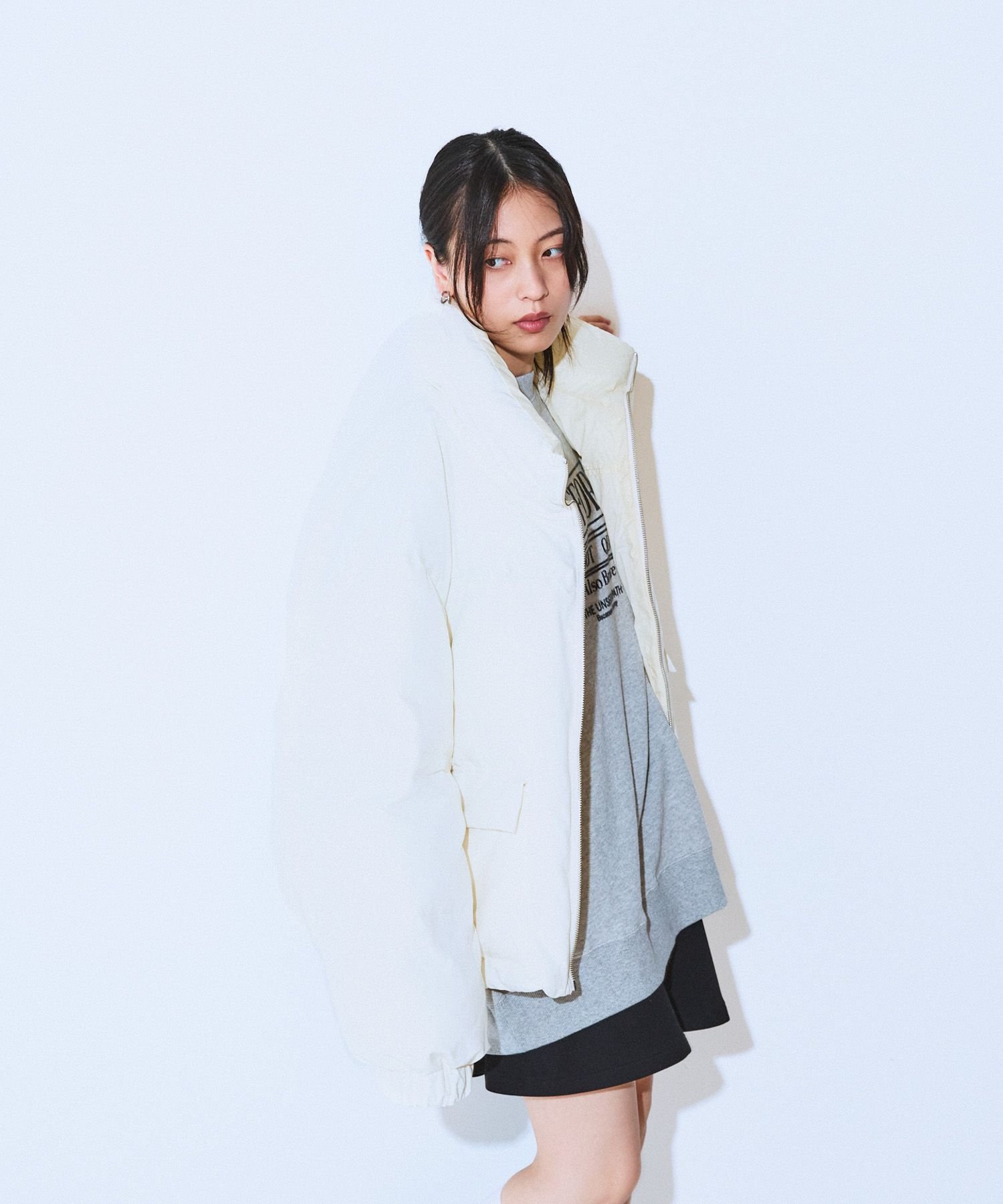 JEANASIS｜リバーシブルボリュームスタンドパファーコート | Rakuten