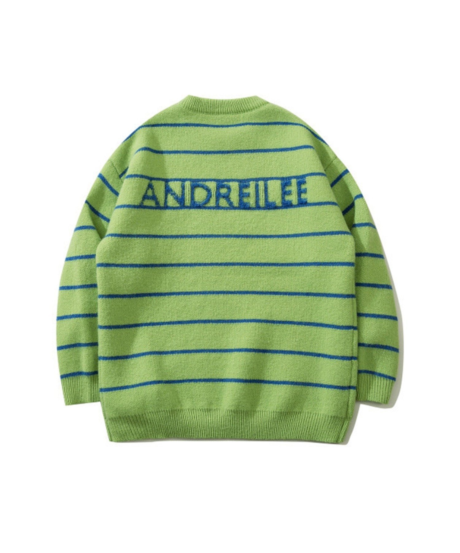 aimoha｜HOOK/(U)【HOOK】「溶けたハート」刺繍ボーダーニットセーター