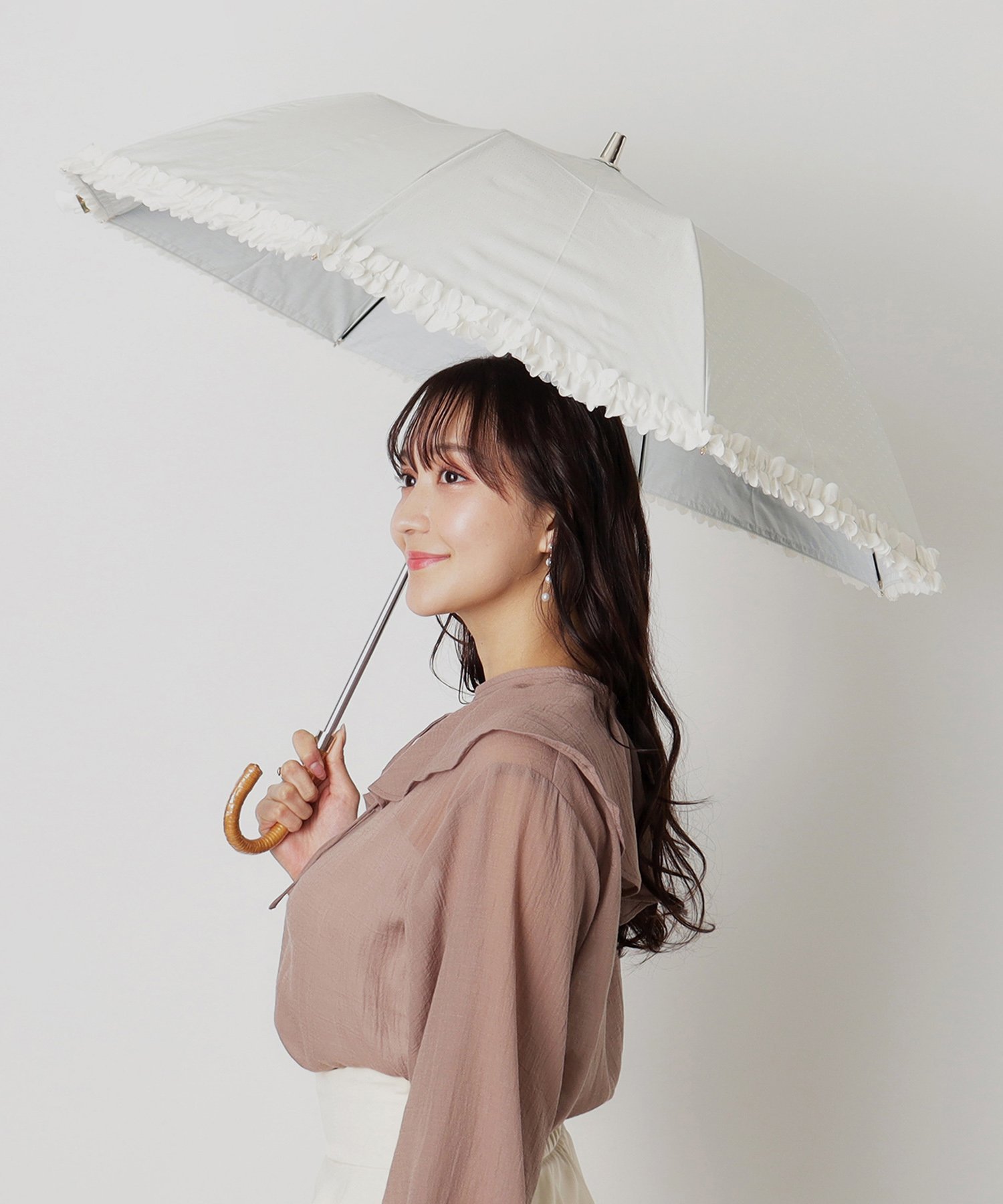 楽天市場】日傘 フリル（ブランドランバン オン ブルー）の通販