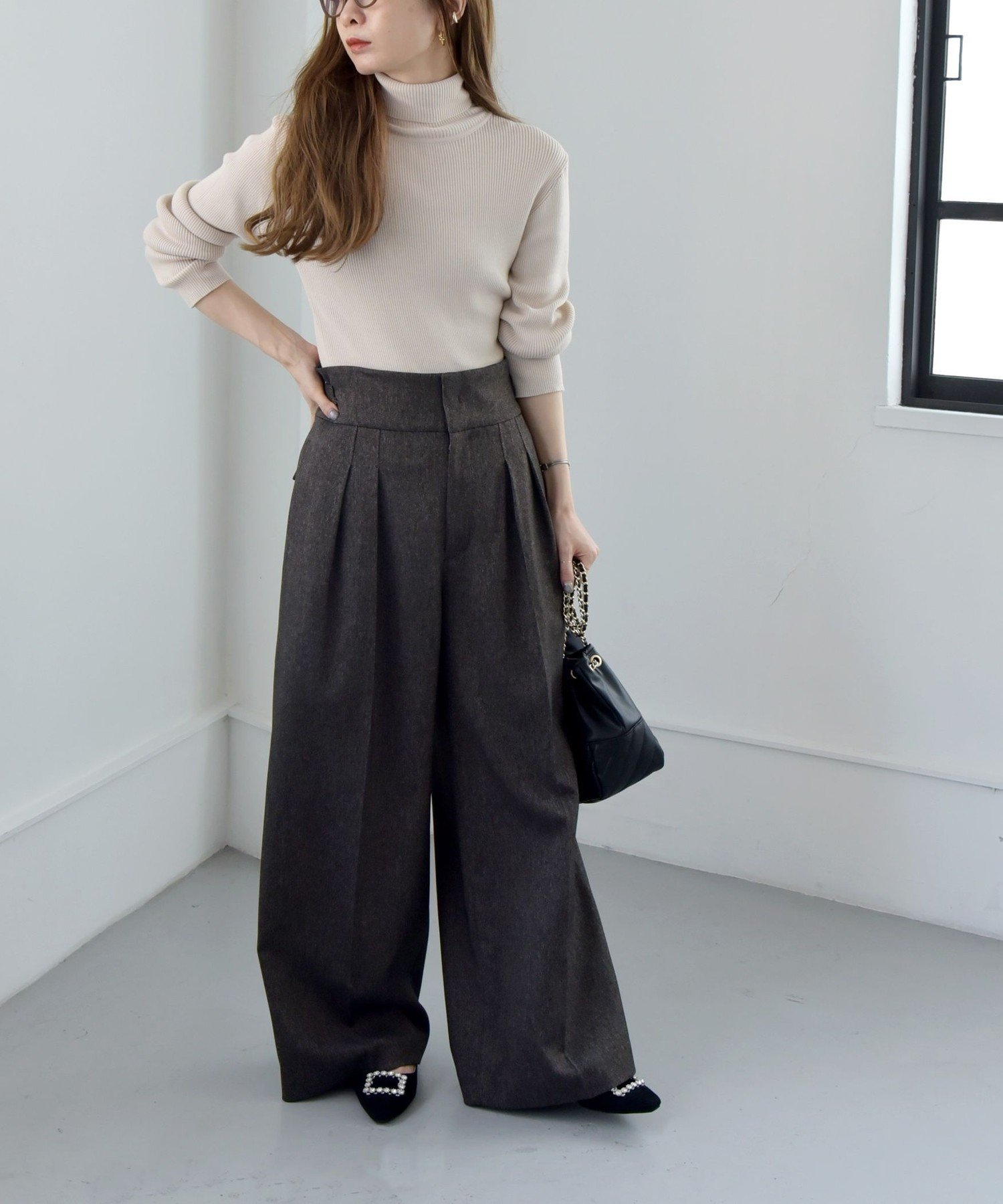 kita　コットンリブクルーネック　チャコール2枚　おまとめ ギザコットンリブ クルーネックプルオーバー｜トゥモローランド 公式通販