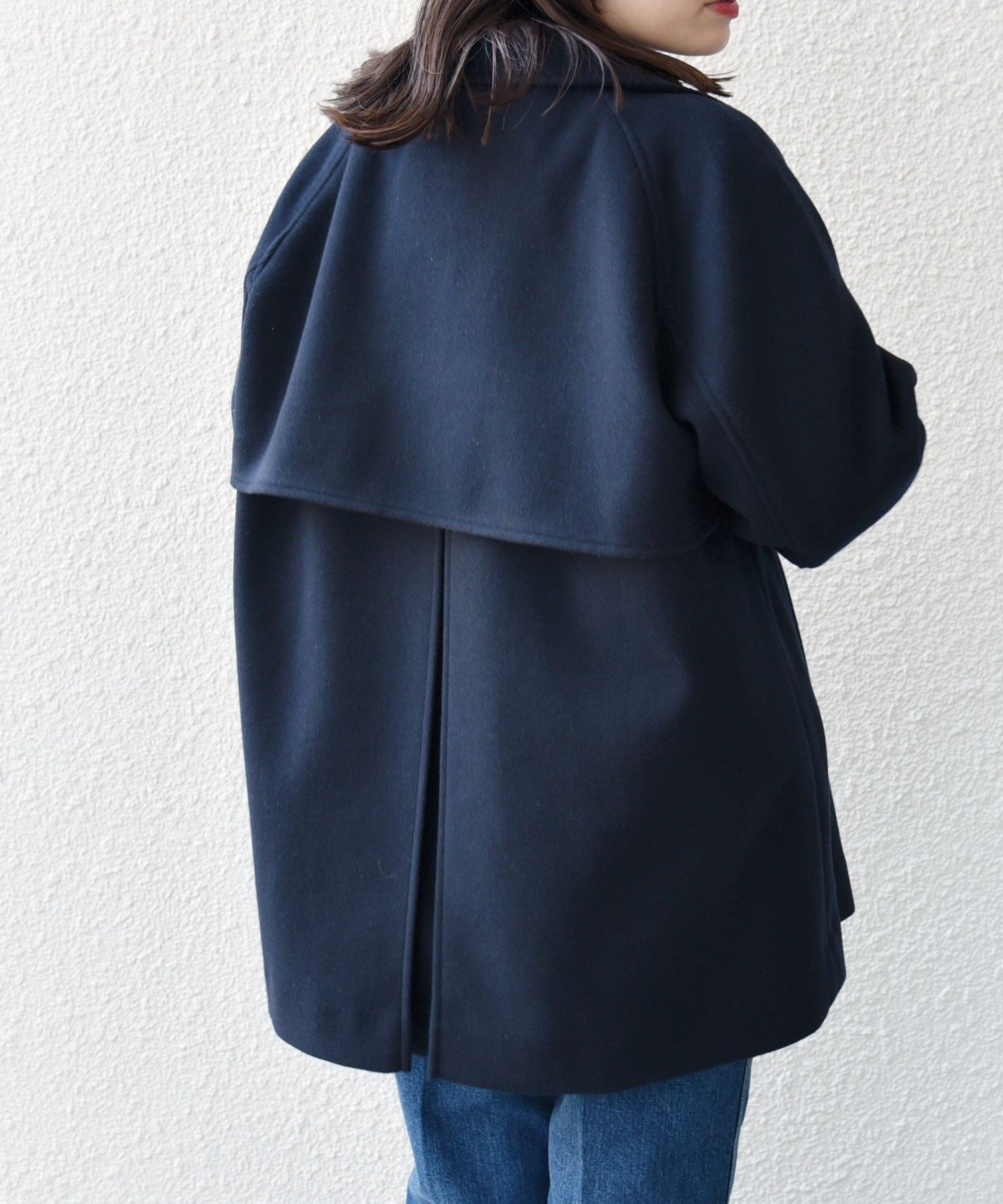 ウール ライク ジャージー メルトン 2WAY Pコート SHIPS｜【WEB限定】<手洗い可能>ウール ライク ジャージー メルトン