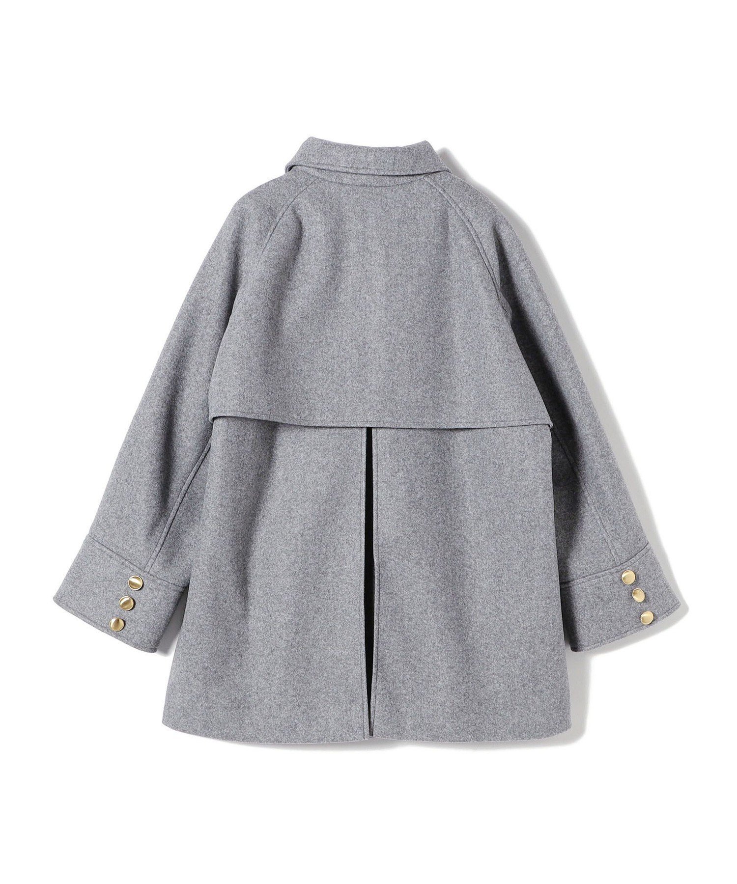 SHIPS新品 ウール ライク ジャージー メルトン 2WAY Pコート SHIPS｜【WEB限定】<手洗い可能>ウール ライク ジャージー メルトン