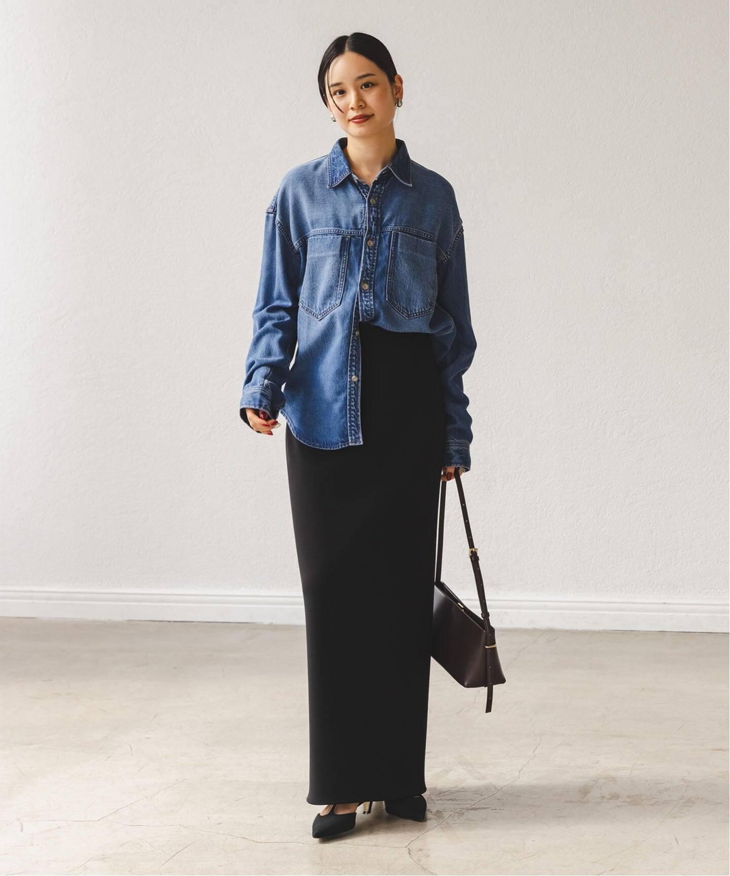 NOBLE｜《追加》【洗える】コンフォートジャージーライクタイト