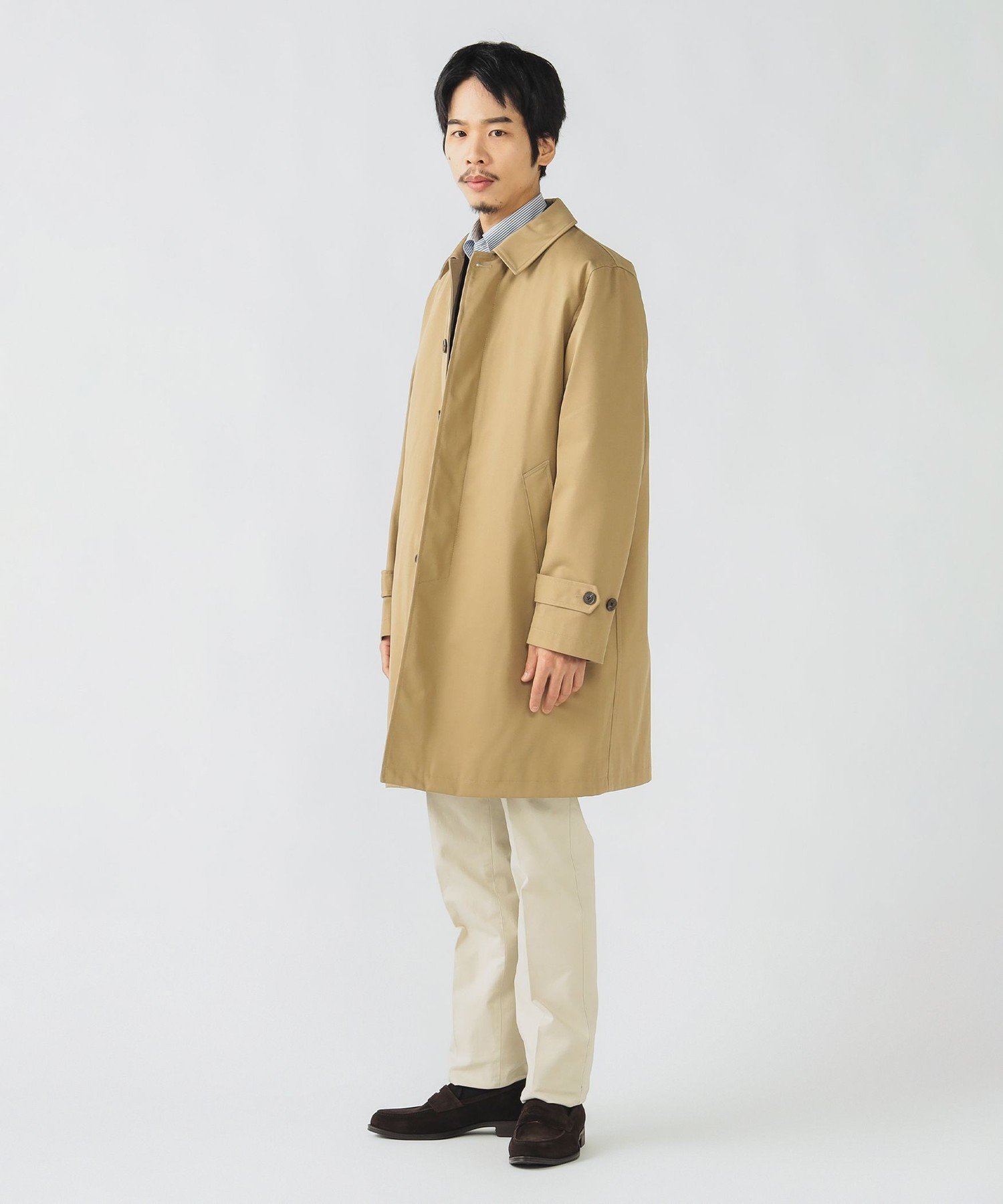 BEAMS HEART｜撥水 ギャバジン ステンカラーコート | Rakuten Fashion