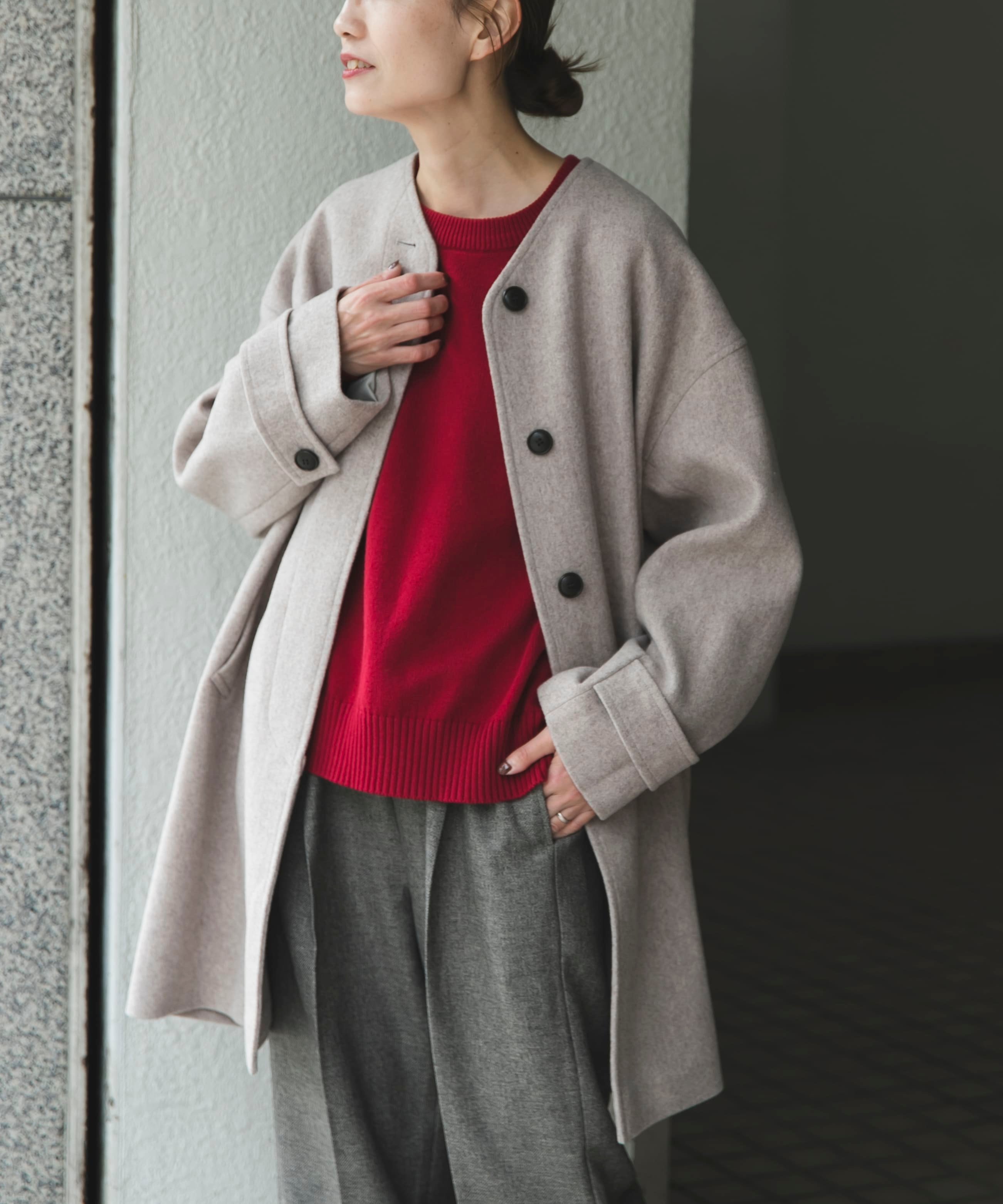 URBAN RESEARCH DOORS｜FORK&SPOON ウールノーカラーコート | Rakuten