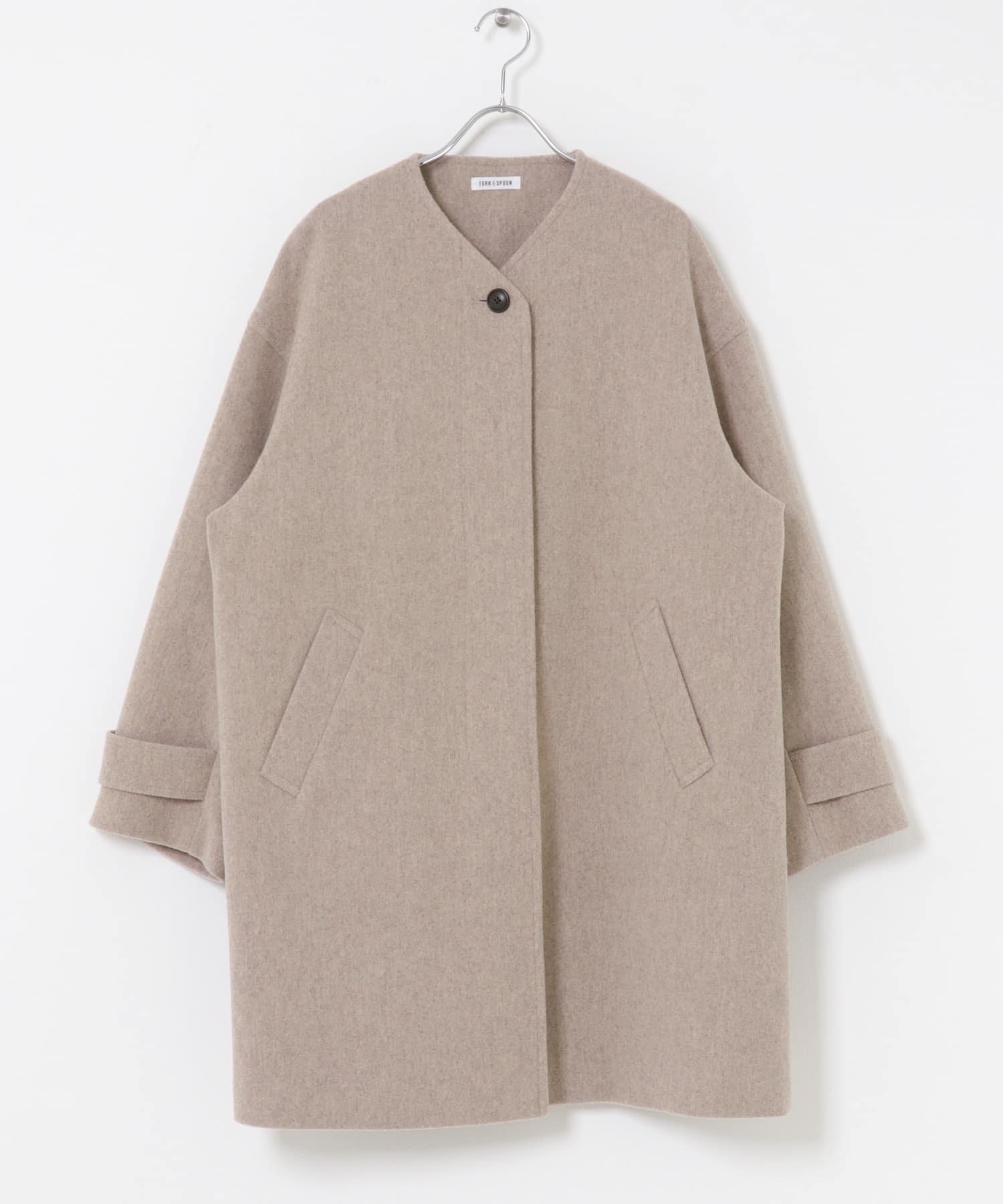 URBAN RESEARCH DOORS｜FORK&SPOON ウールノーカラーコート | Rakuten
