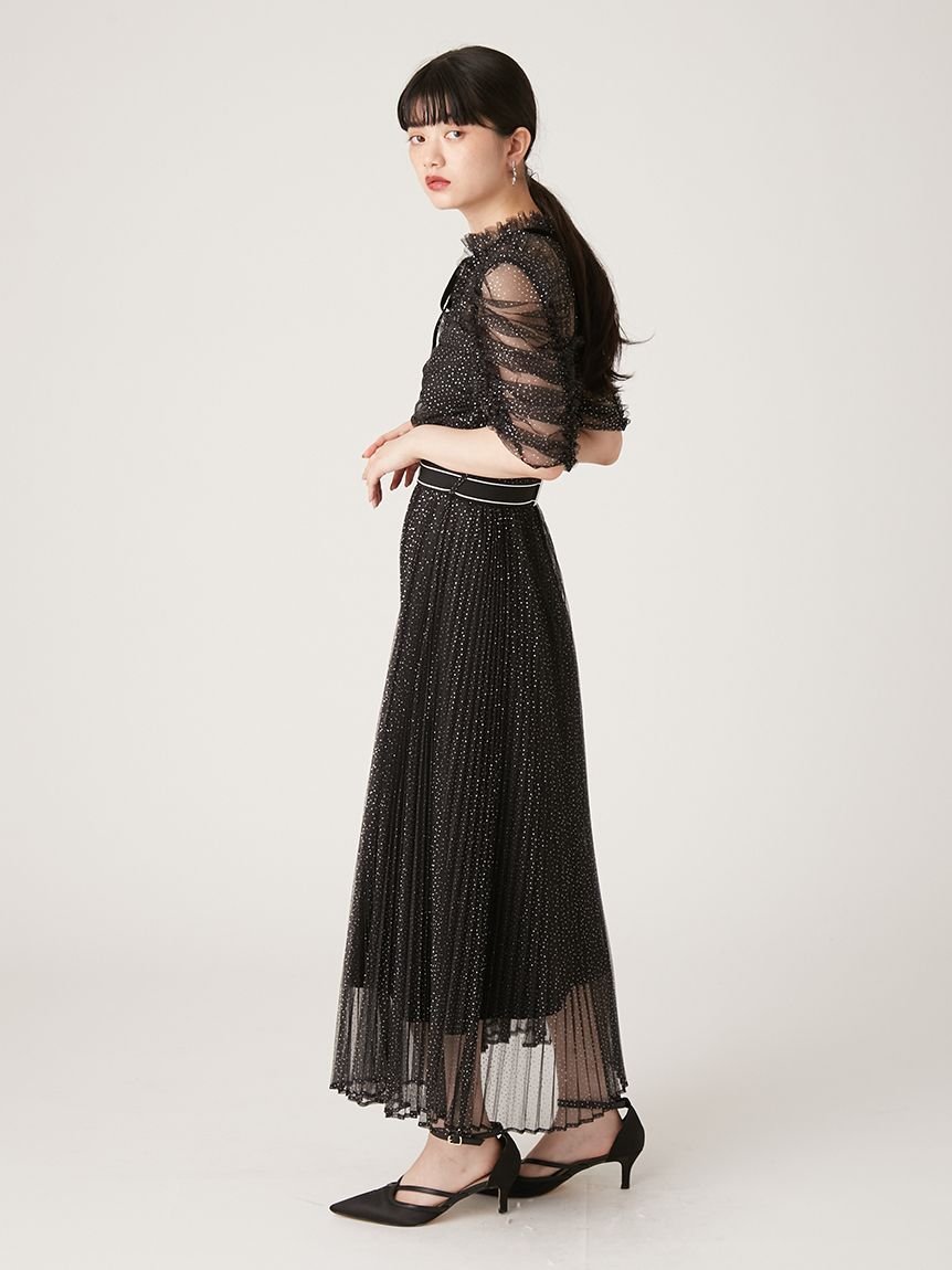 LILY BROWN｜【LILY BROWN×MARY QUANT】ベルト付きドットチュール