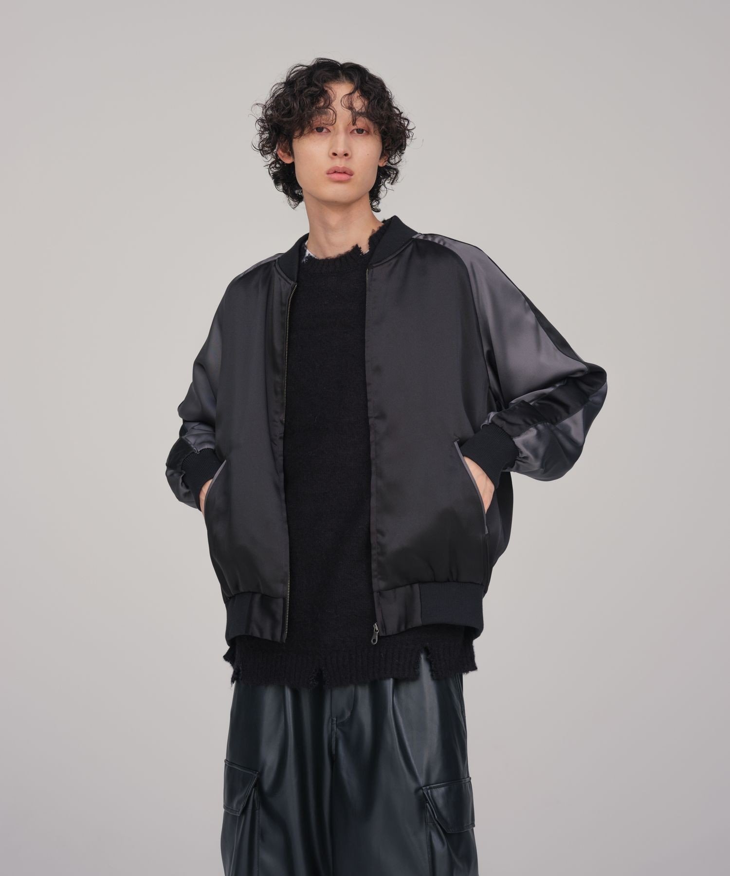 アダムエロペ ユーフォリア スカジャン M 刺繍 オーバーサイズ でか