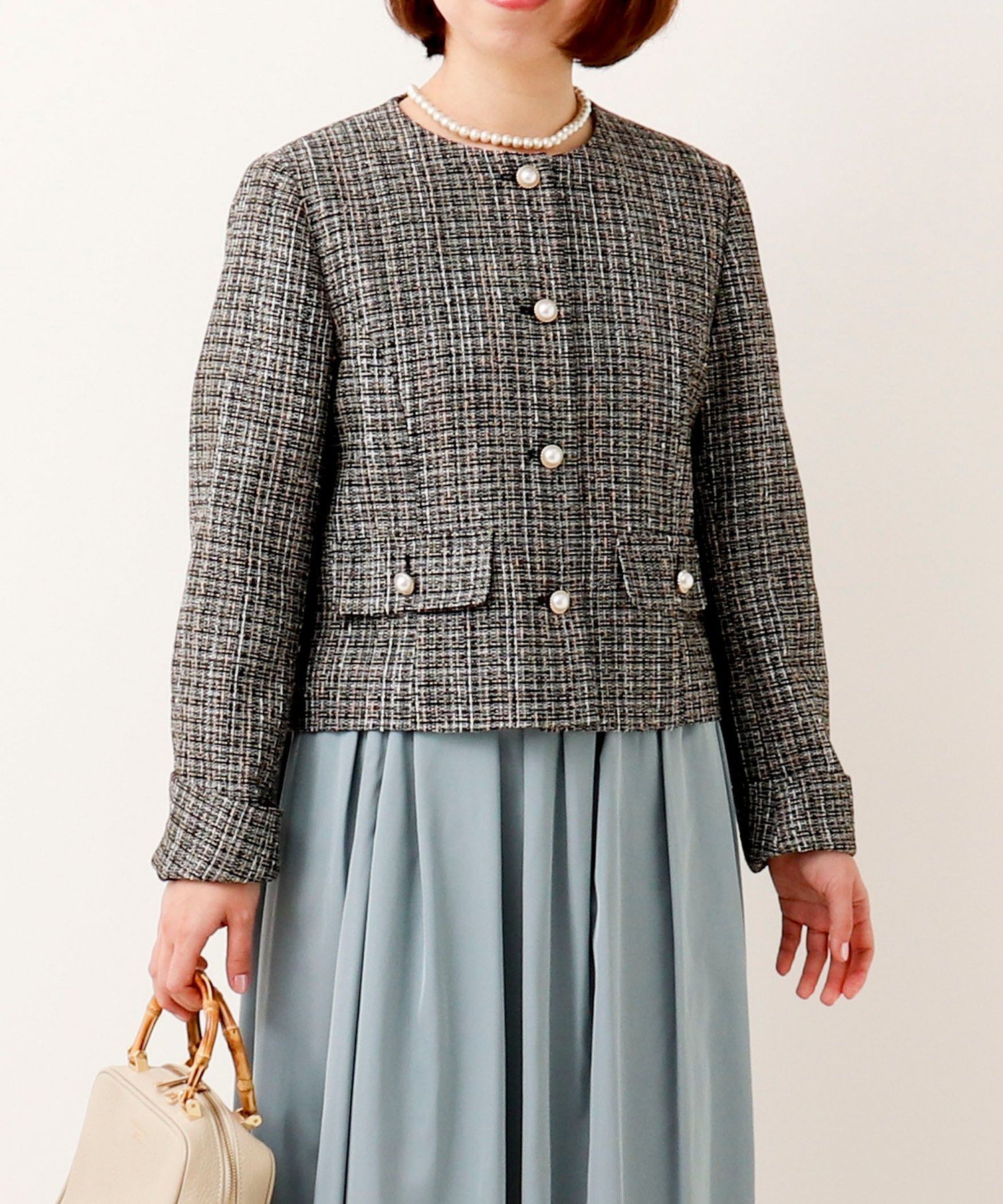 NOLLEY'S｜《オケージョン対応》コッパーラメツィードジャケット