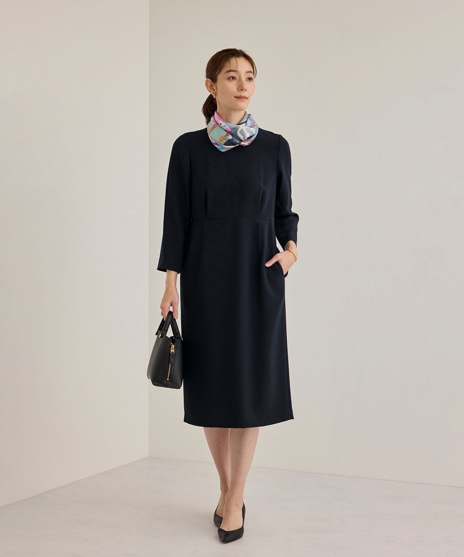 ROPE'｜トリアセダブルクロスウエストコンシャスワンピース | Rakuten