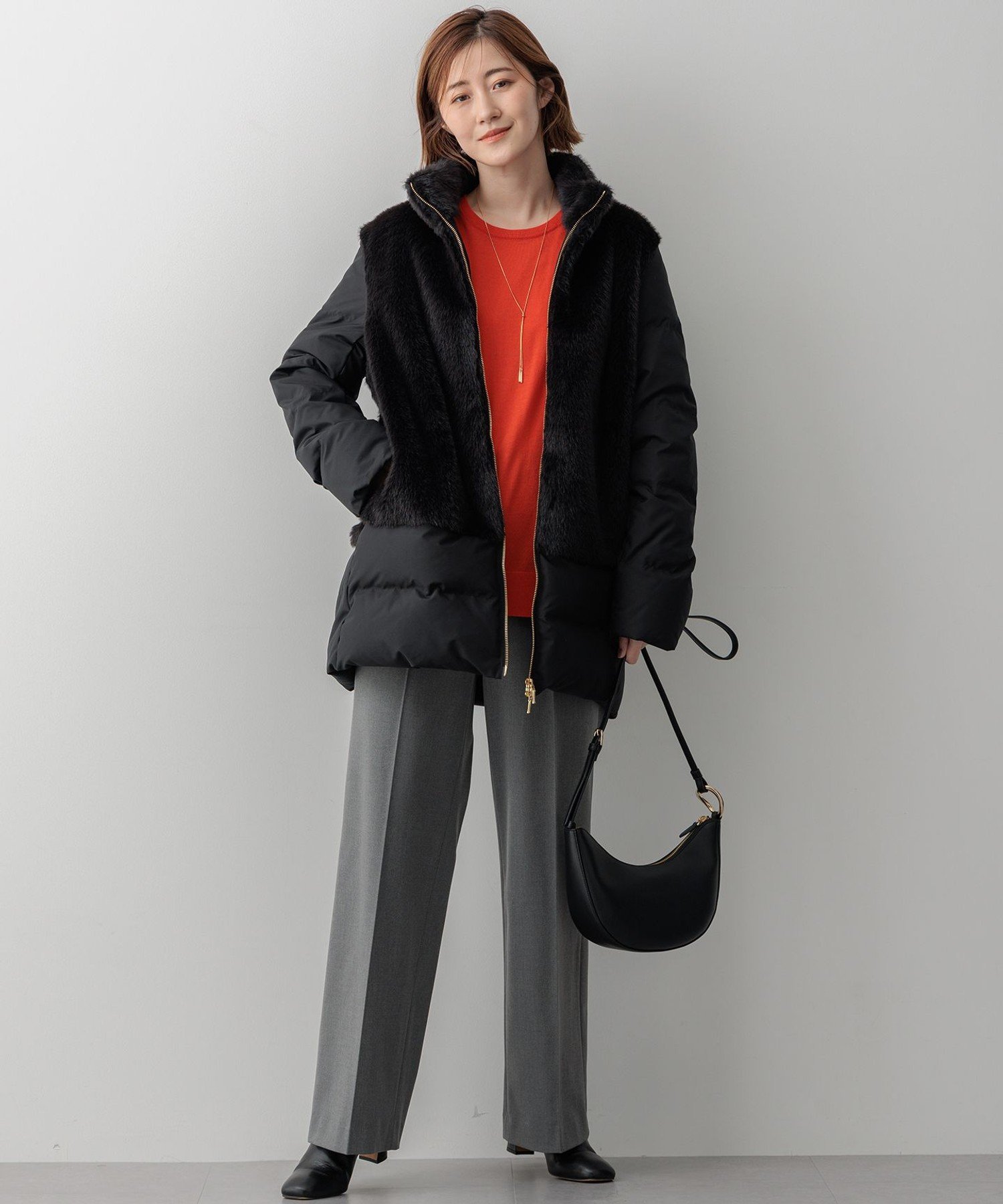 23区｜ECOPEL エコファーコンビ ダウンコート | Rakuten Fashion(楽天