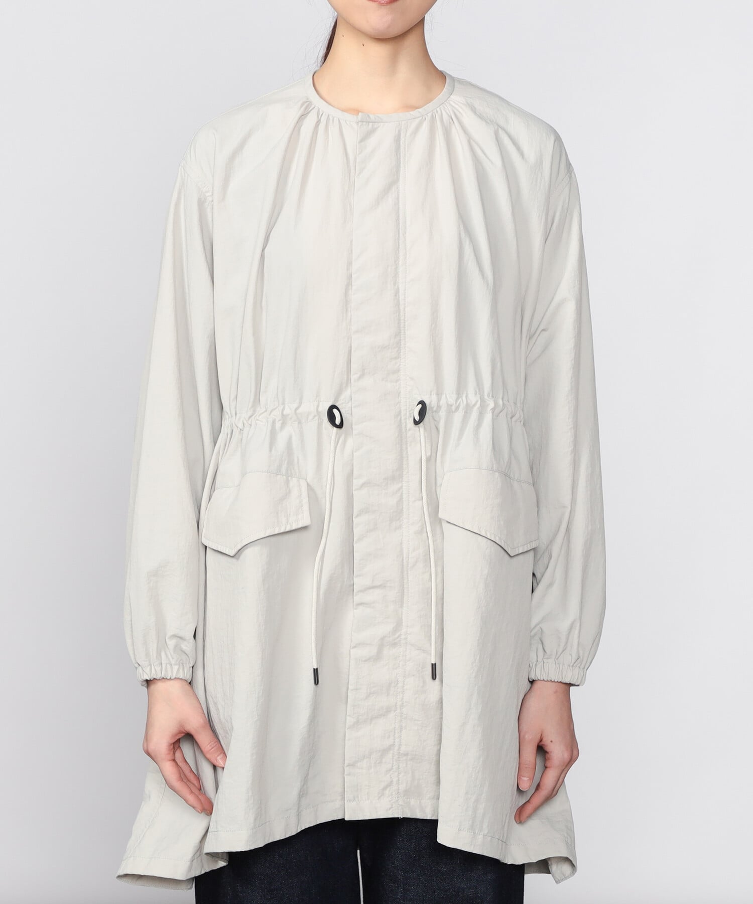 Bshop｜LE GLAZIK | ナイロン ノーカラーコート WOMEN | Rakuten