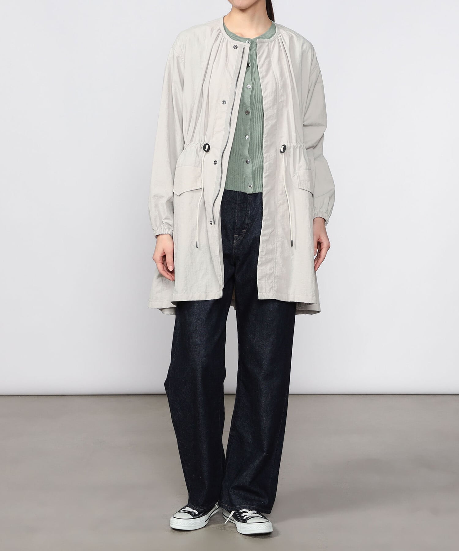 Bshop｜LE GLAZIK | ナイロン ノーカラーコート WOMEN | Rakuten