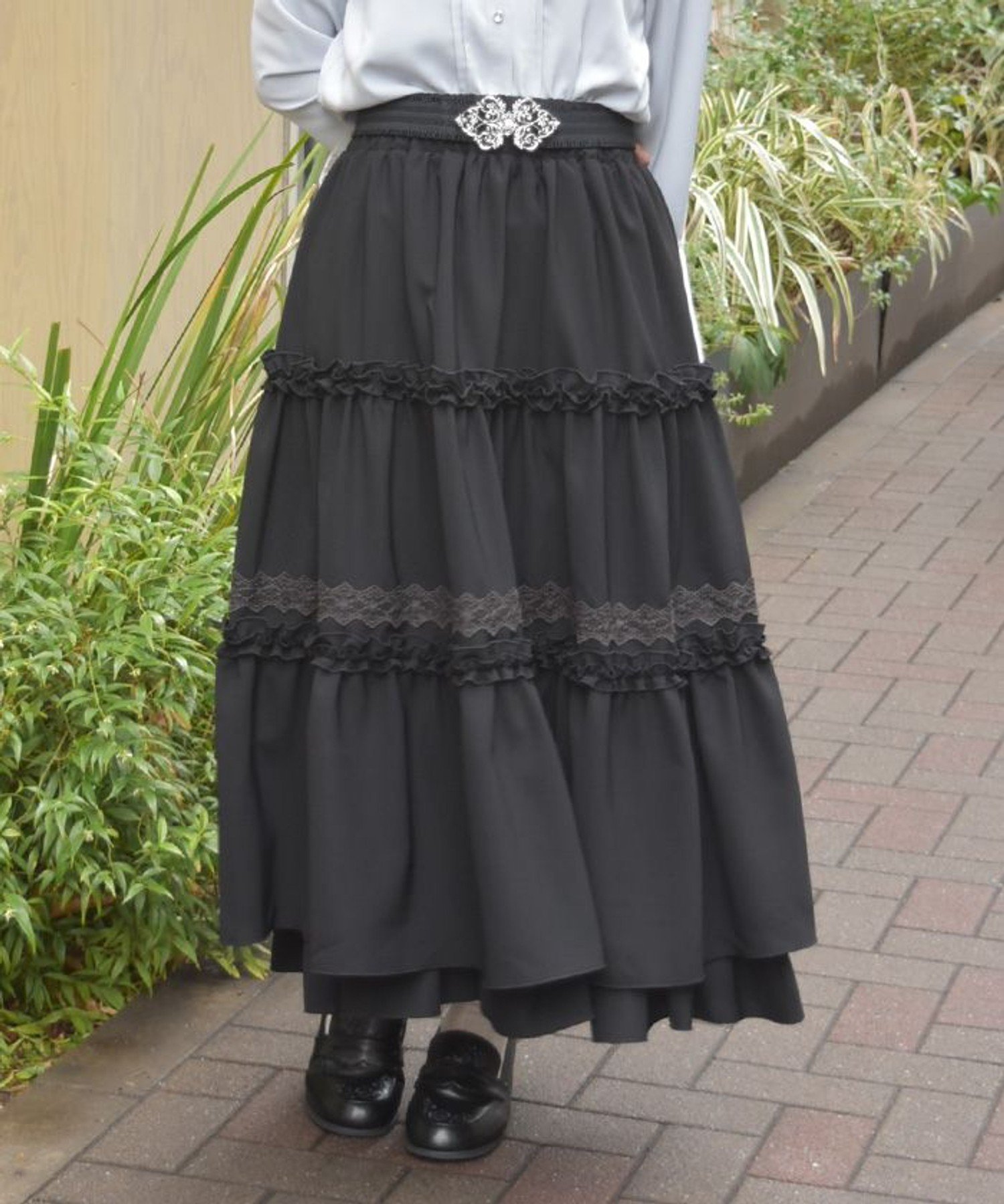 axes femme｜フリル切替ティアードスカート | Rakuten Fashion(楽天