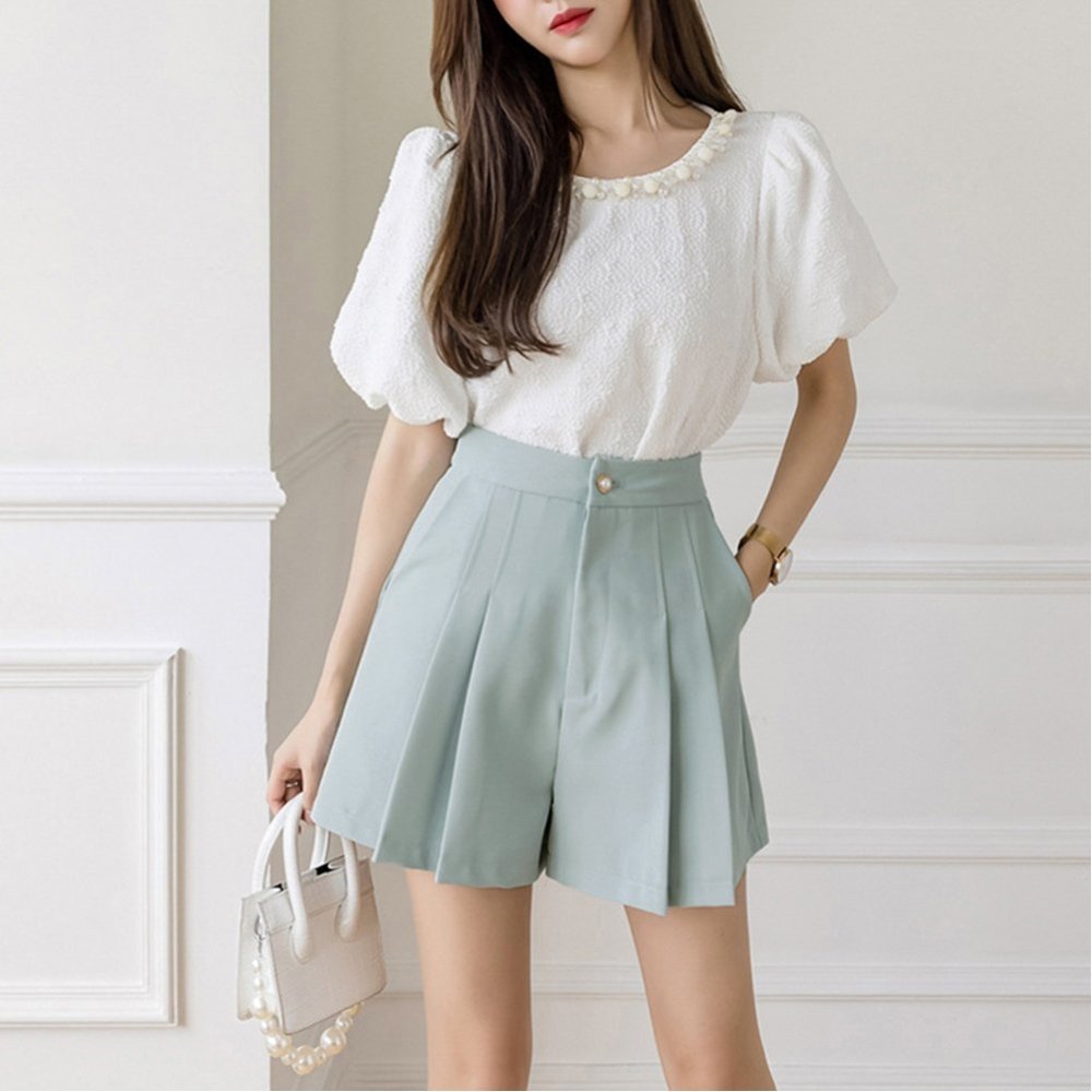 miniministore｜プリーツキュロットパンツレディース 韓国 | Rakuten