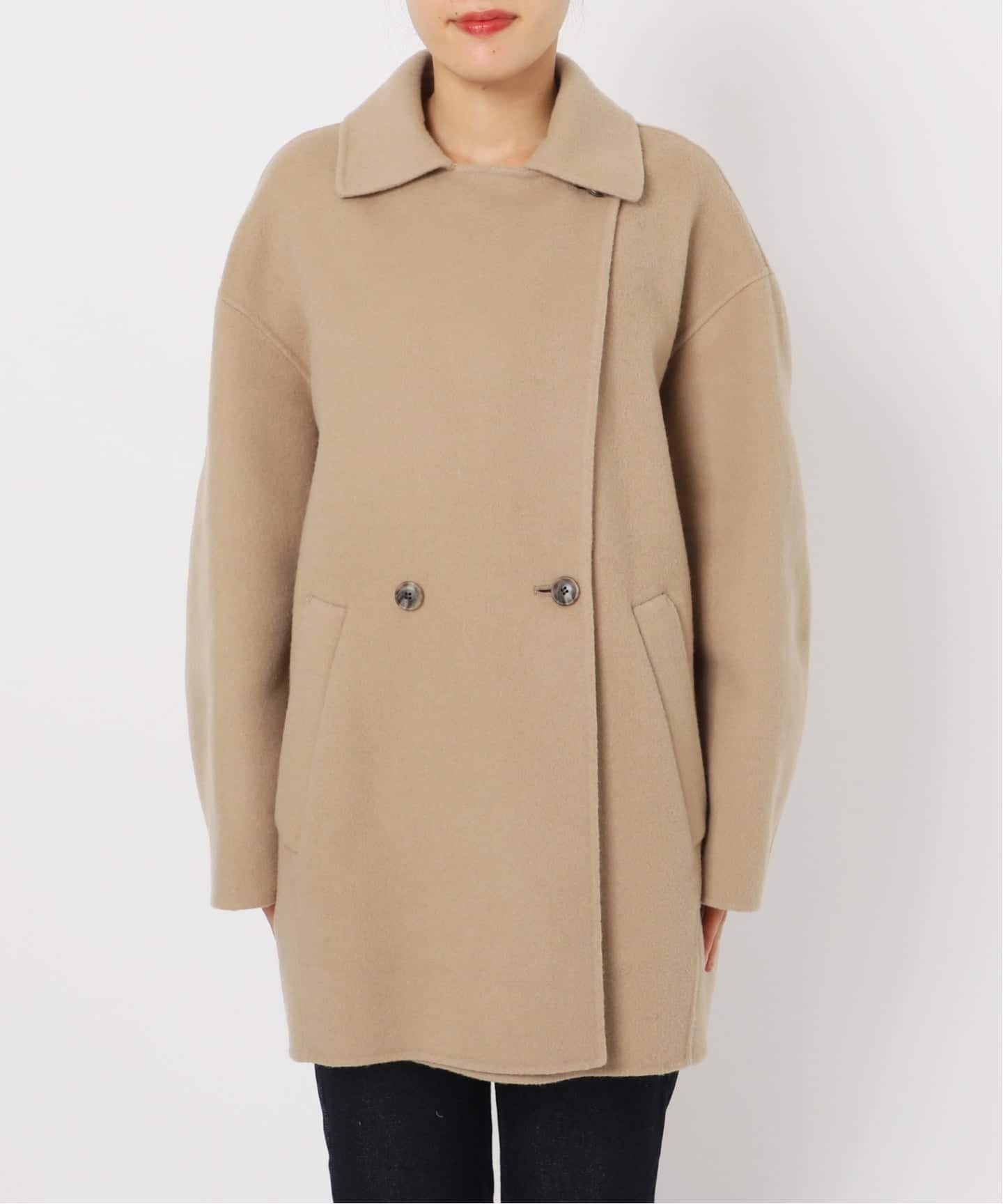 SLOBE IENA｜souple wool ダブルフェイスミドルコート | Rakuten