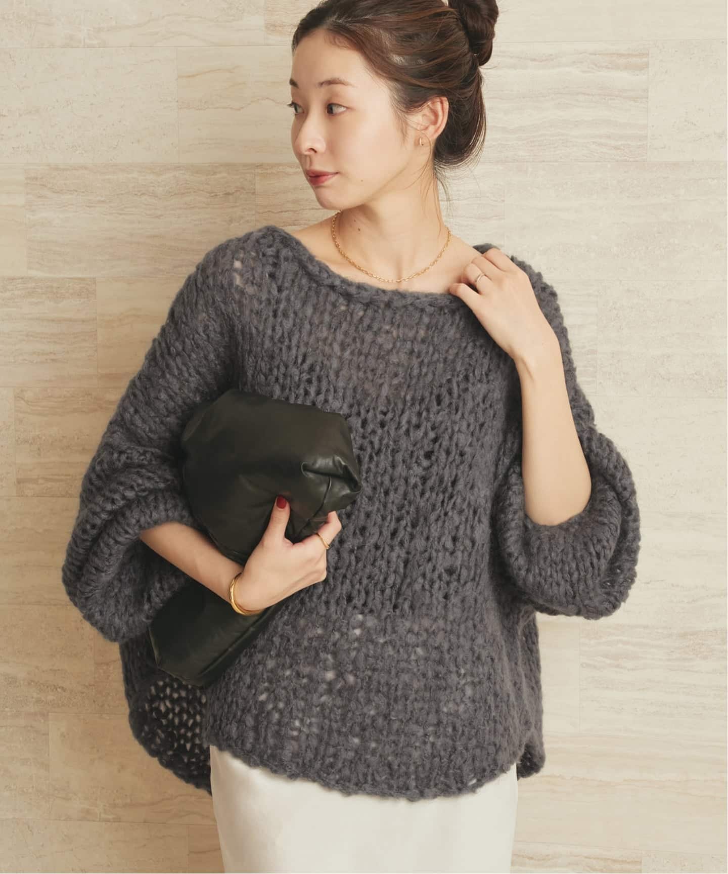 plage｜《追加》HAND KNIT ジャンボタム プルオーバー | Rakuten