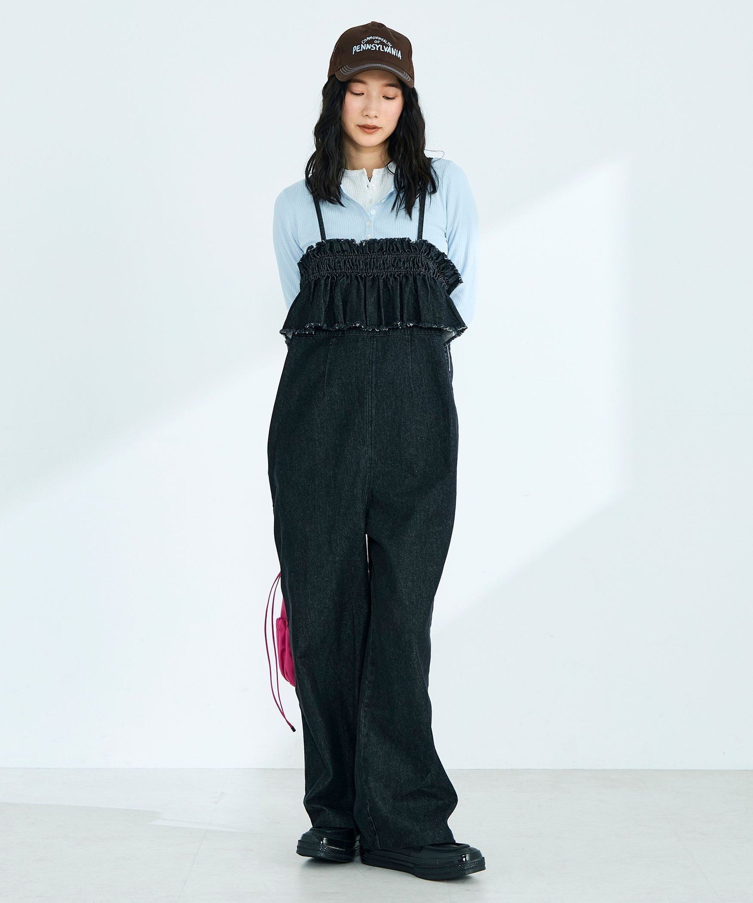 FREDY & GLOSTER｜フリルデニムサロペット | Rakuten Fashion(楽天