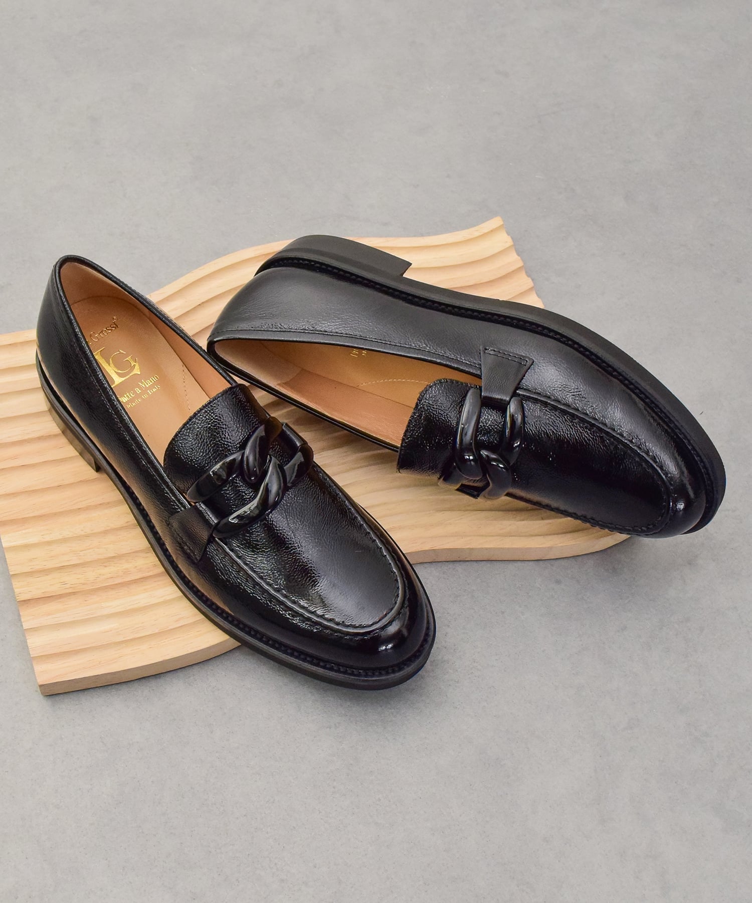 INTER-CHAUSSURES｜【Luca Grossi】ラウンドトウチェーンビット