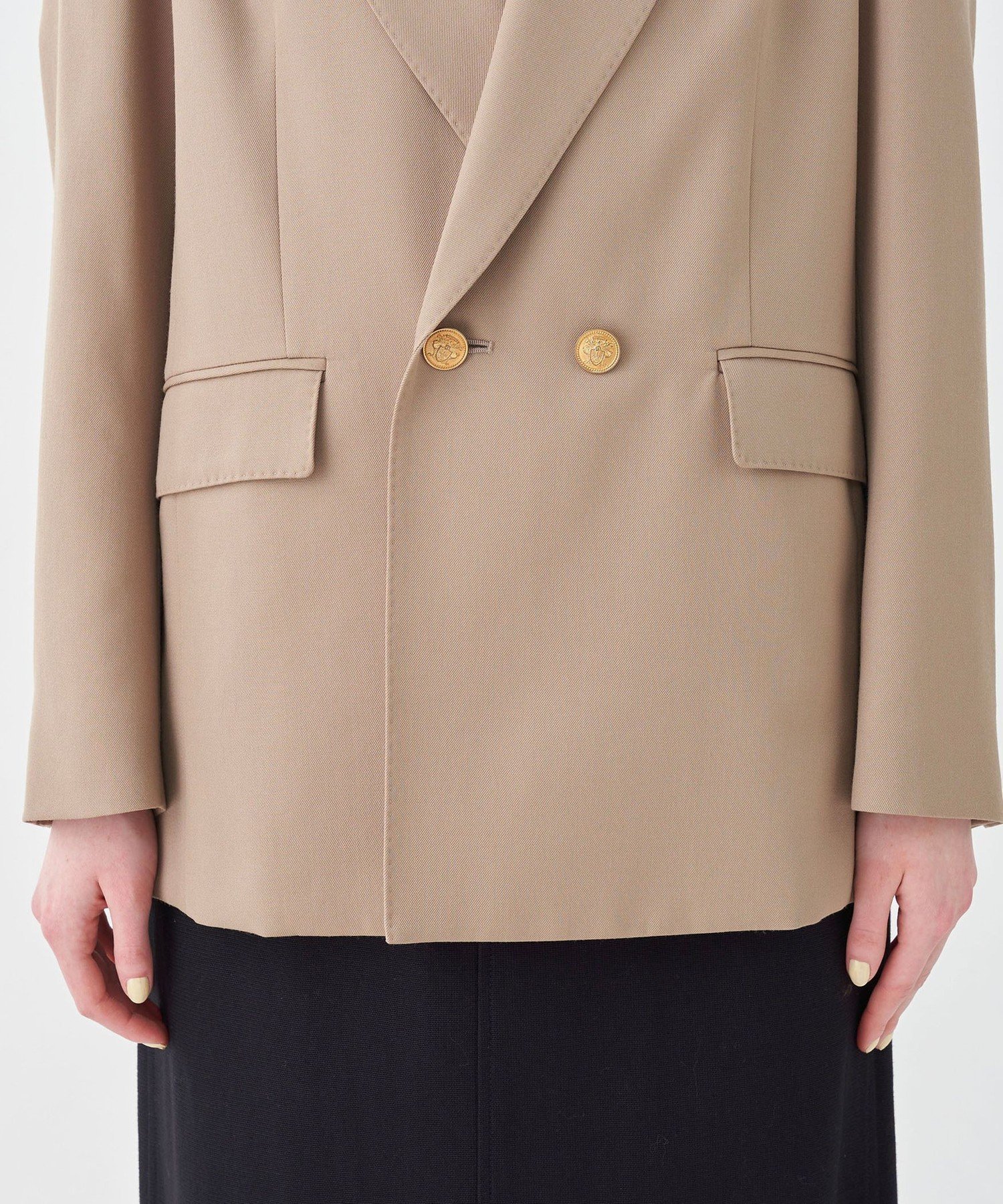 TOMORROWLAND｜ウールギャバジン ダブルブレストジャケット | Rakuten