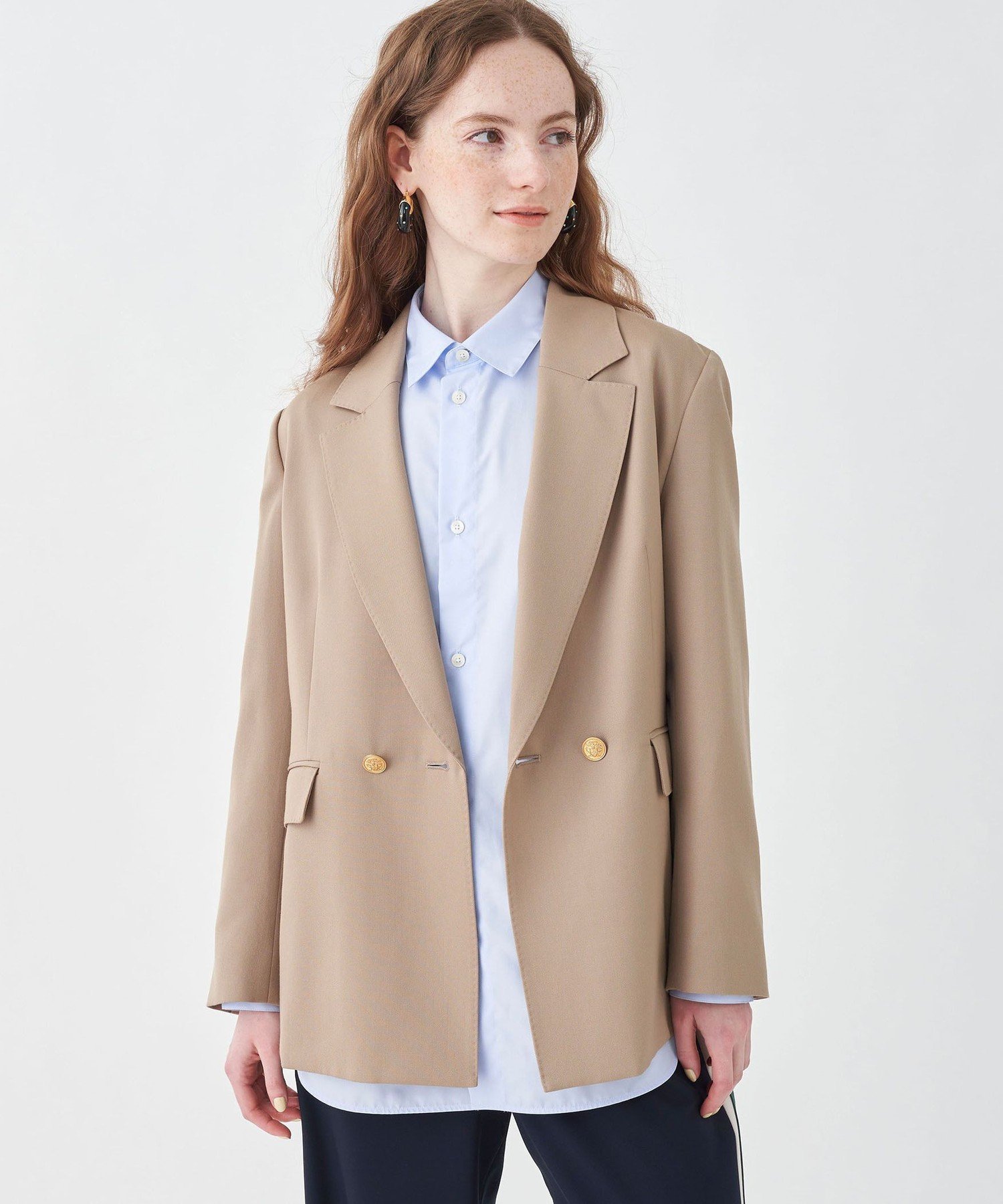 TOMORROWLAND｜ウールギャバジン ダブルブレストジャケット | Rakuten