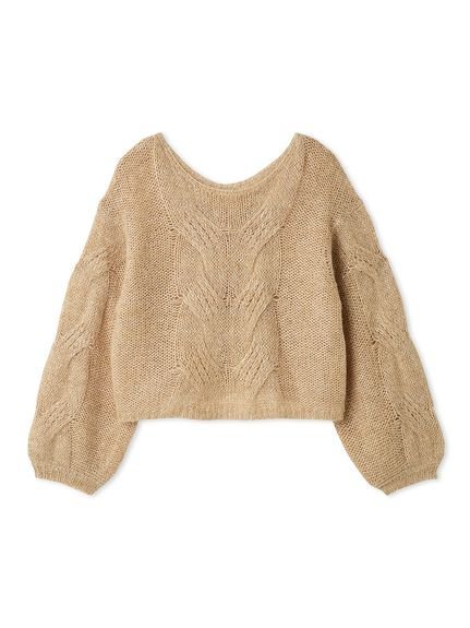 FRAY I.D｜アルパカスパンコールケーブルニット | Rakuten Fashion