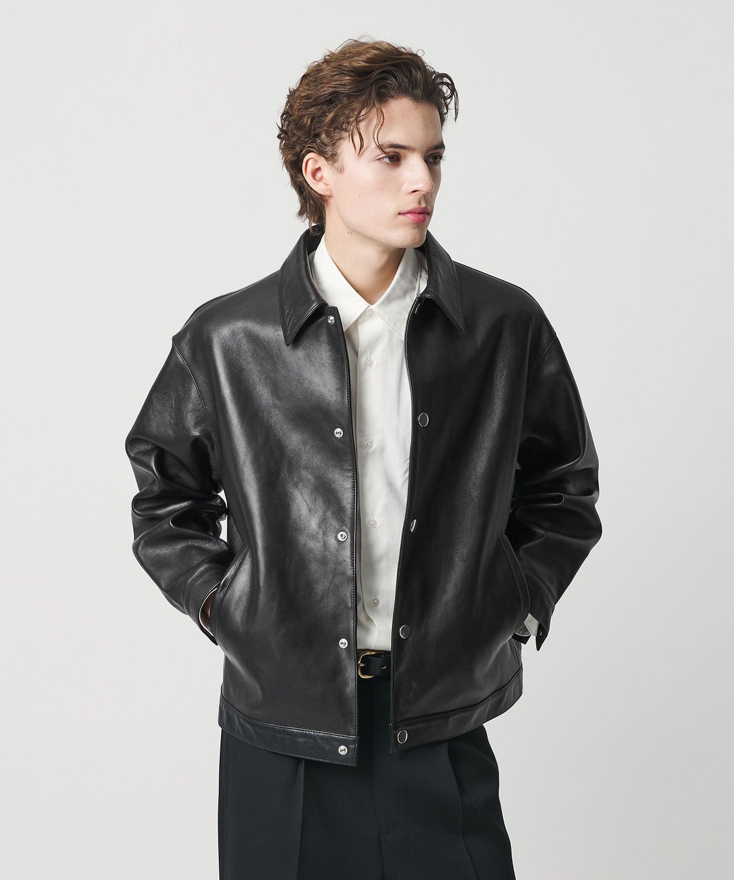 BEAUTY&YOUTH UNITED ARROWS｜セミベジタブル レザー トラッカー