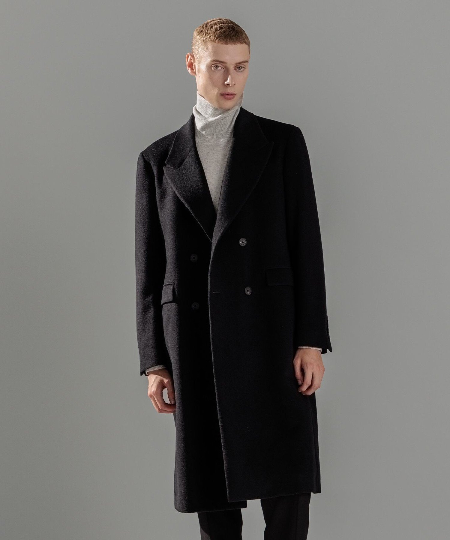 JOSEPH HOMME｜【WEB限定】グロッシーウール ダブルブレストチェスター