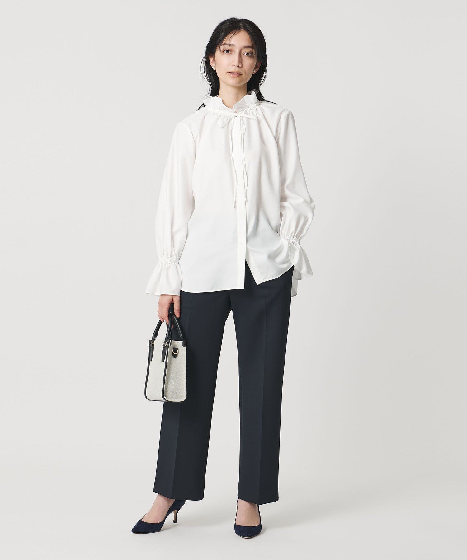 UNITED ARROWS｜【＋20％ポイントバック】フリルカラー フレアスリーブ