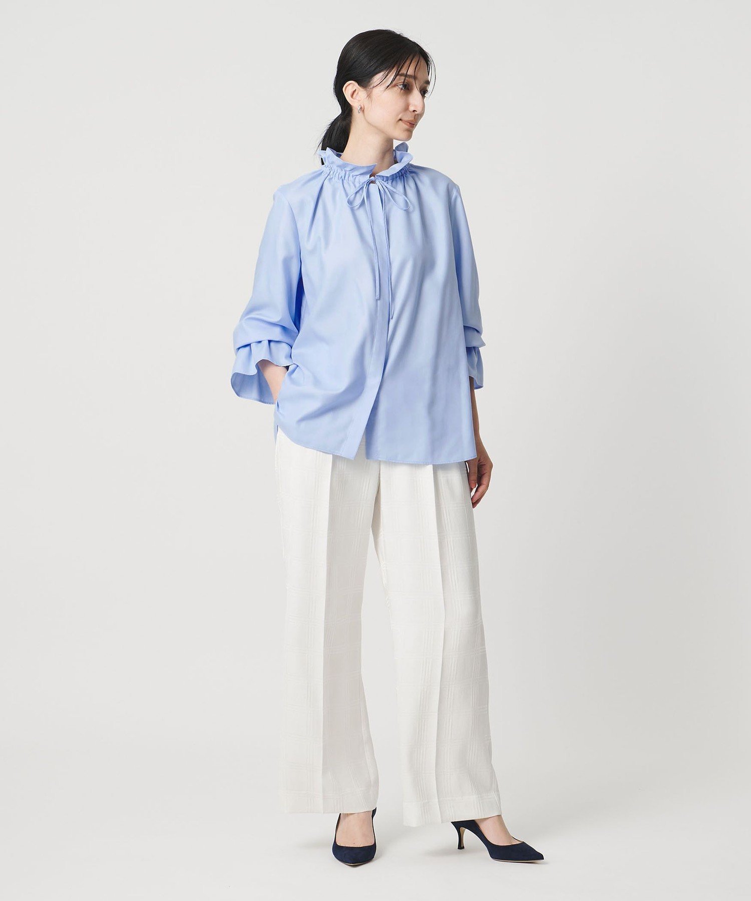 UNITED ARROWS｜【＋20％ポイントバック】フリルカラー フレアスリーブ