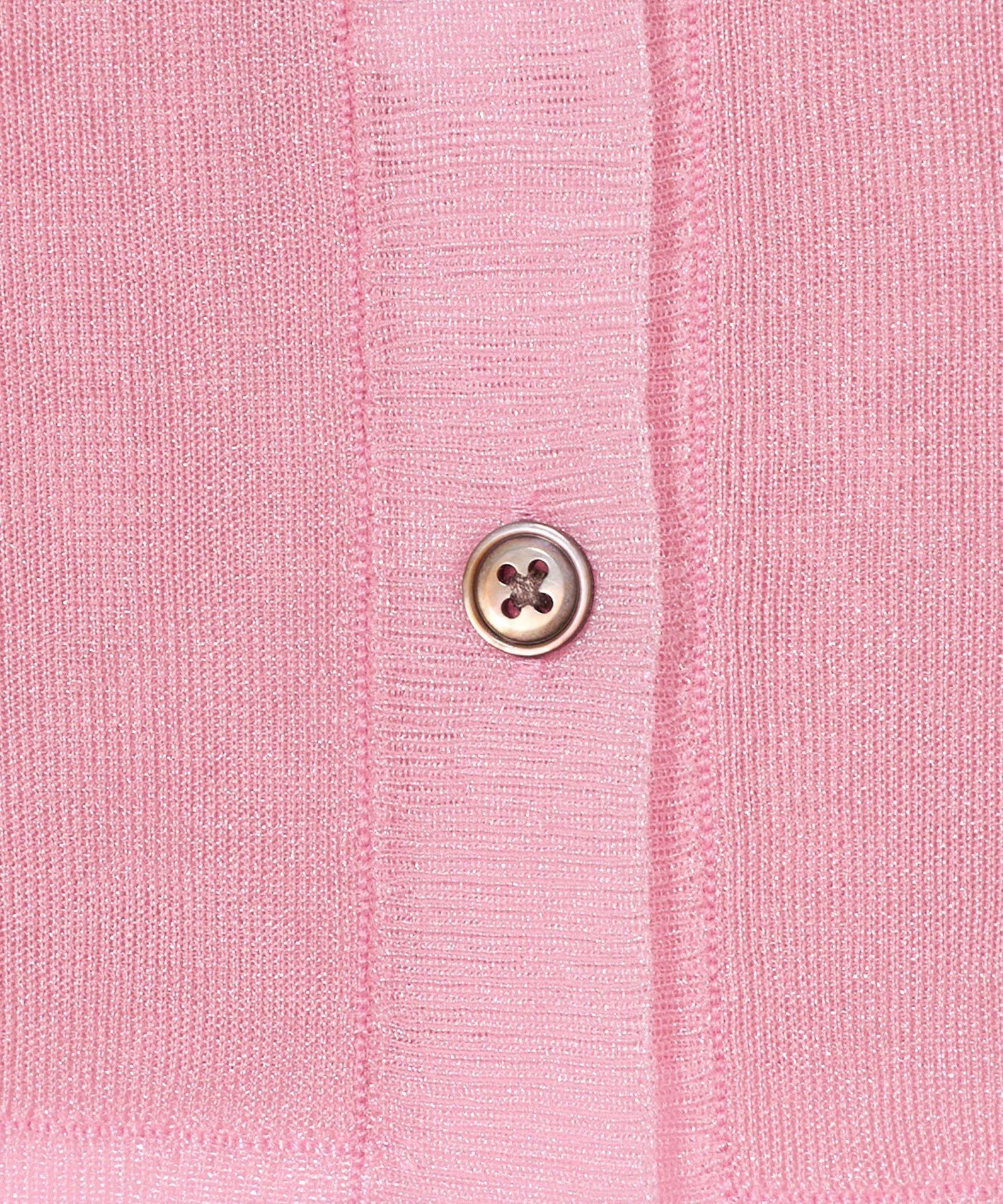 pois シアーニットカーディガン　ピンク ANGIE カーディガン シアー ニット カーディガン（ラメ入り / ラメなし