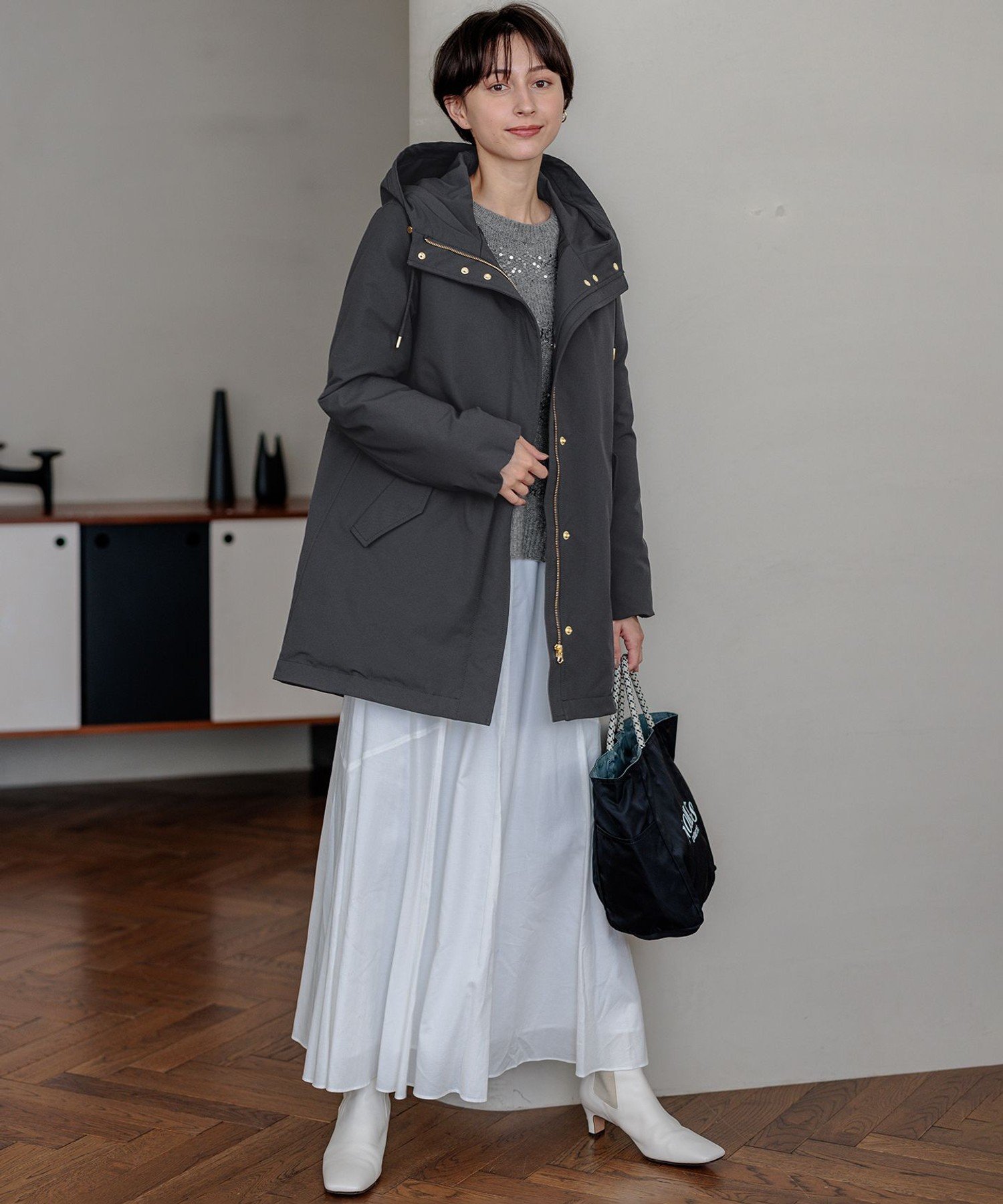 23区｜【滝沢眞規子さん着用/一部店舗限定】スパングルボーダー ニット