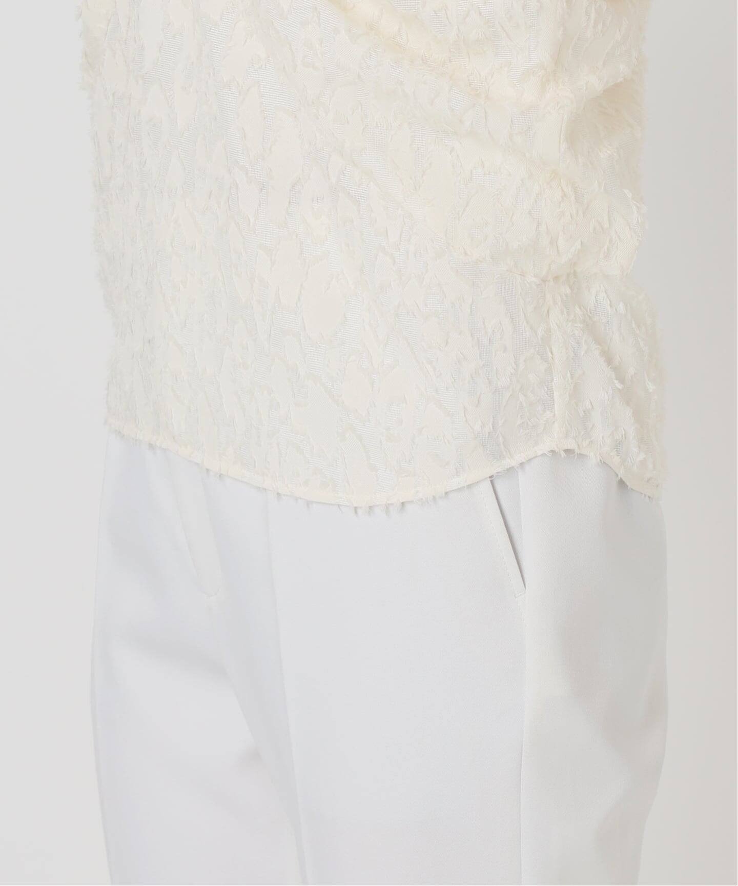 NOBLE｜【洗える】レオパードジャガードデコルテVブラウス | Rakuten