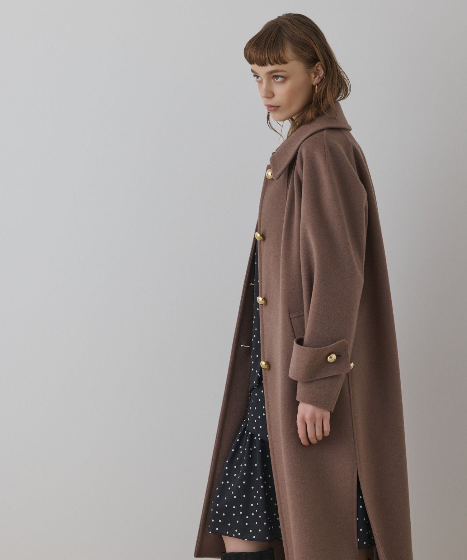 GRACE CONTINENTAL｜ウールカシミヤリバーコート | Rakuten Fashion