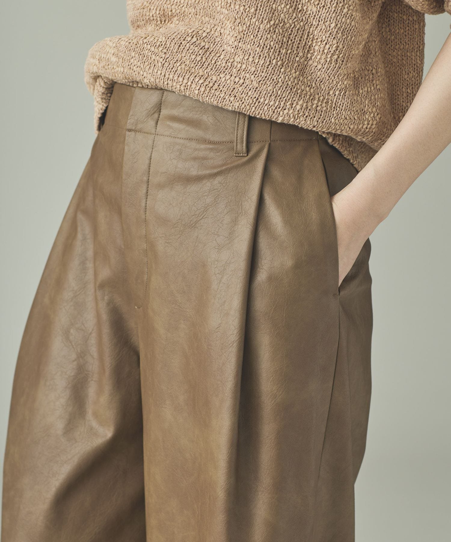 Curensology｜ヴィンテージフェイクレザーパンツ | Rakuten Fashion