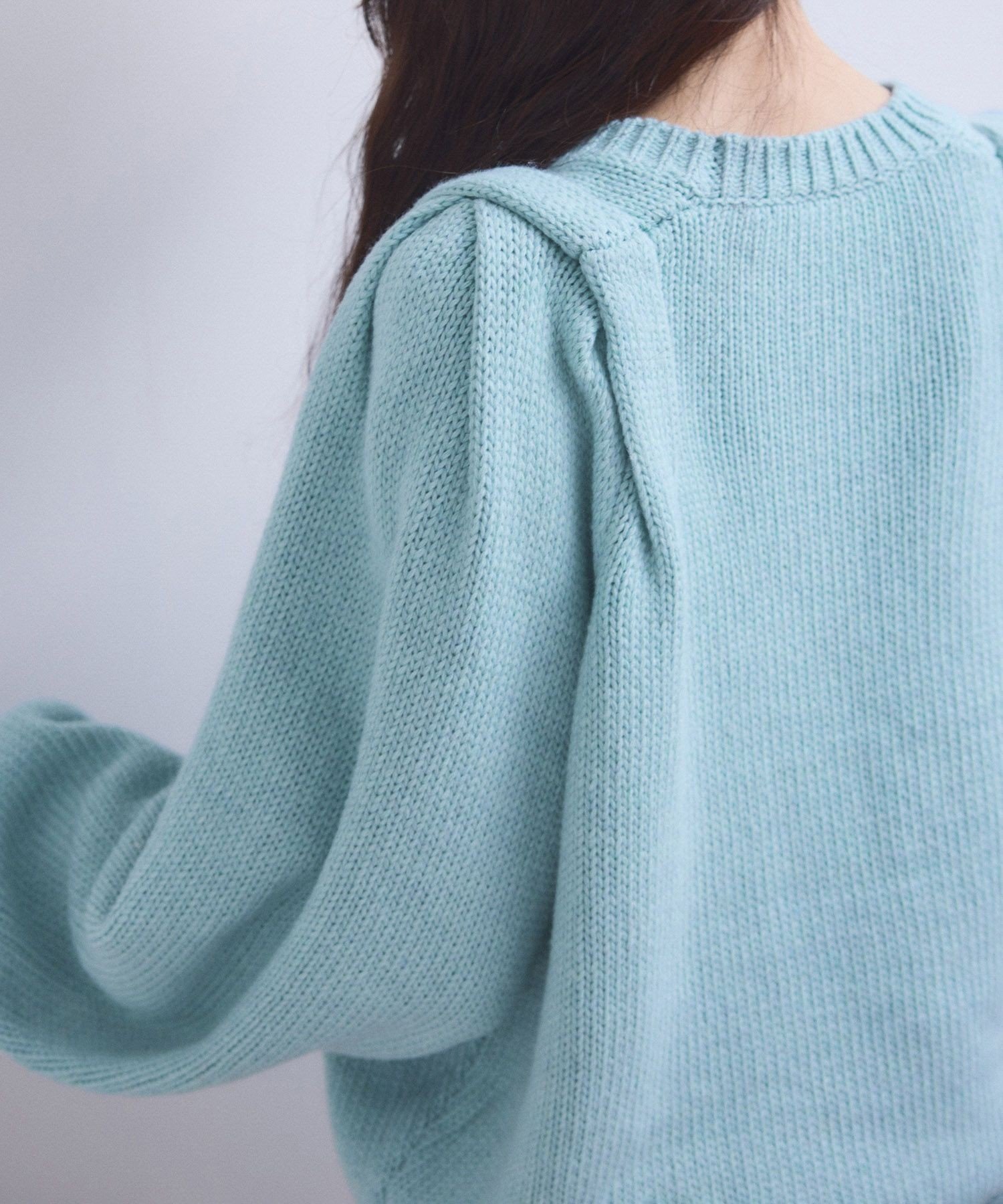 ADAM ET ROPE'｜【WEB限定】ショルダータックニットプルオーバー