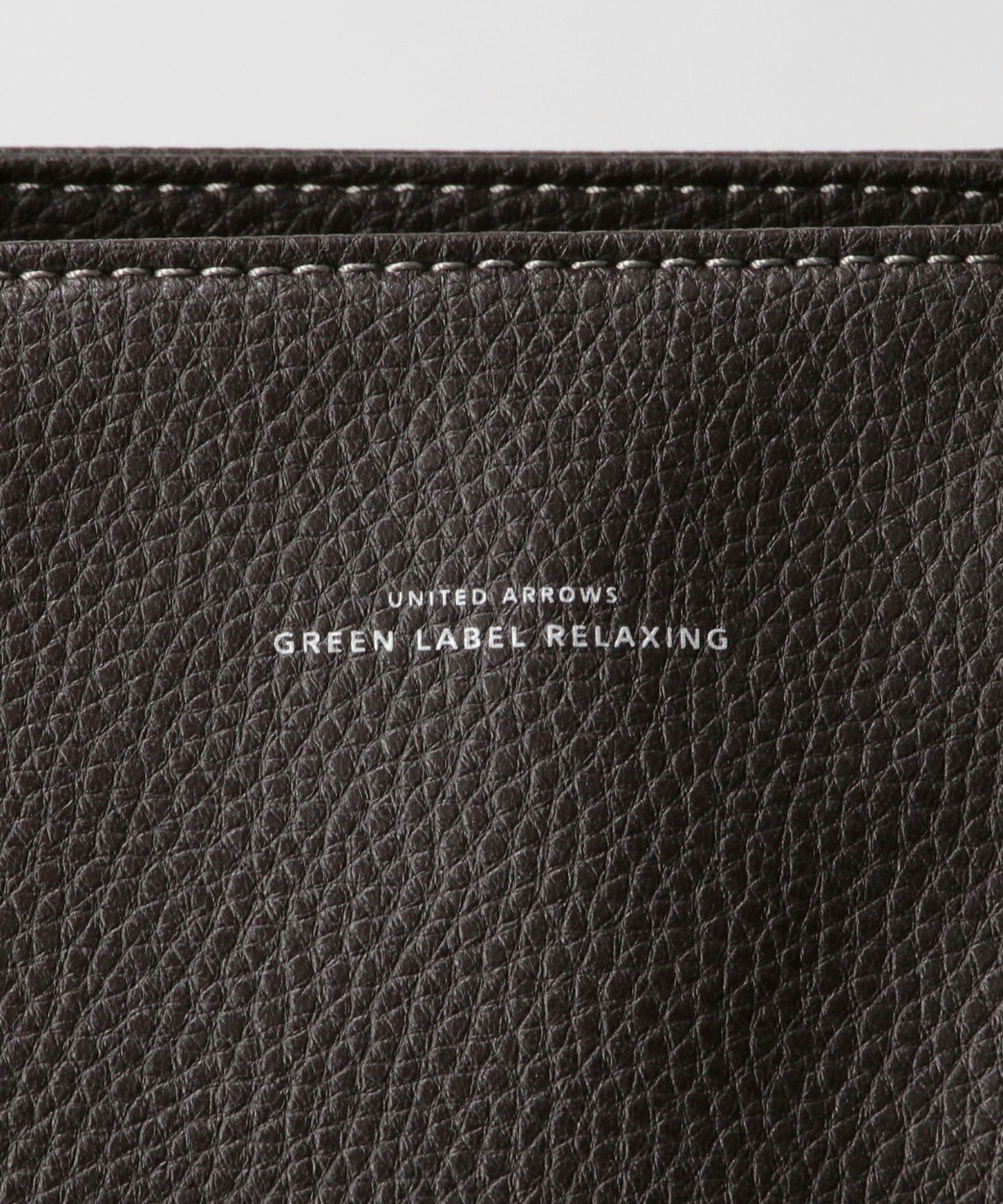 UNITED ARROWS green label relaxing｜シボ レザーライク ジップ
