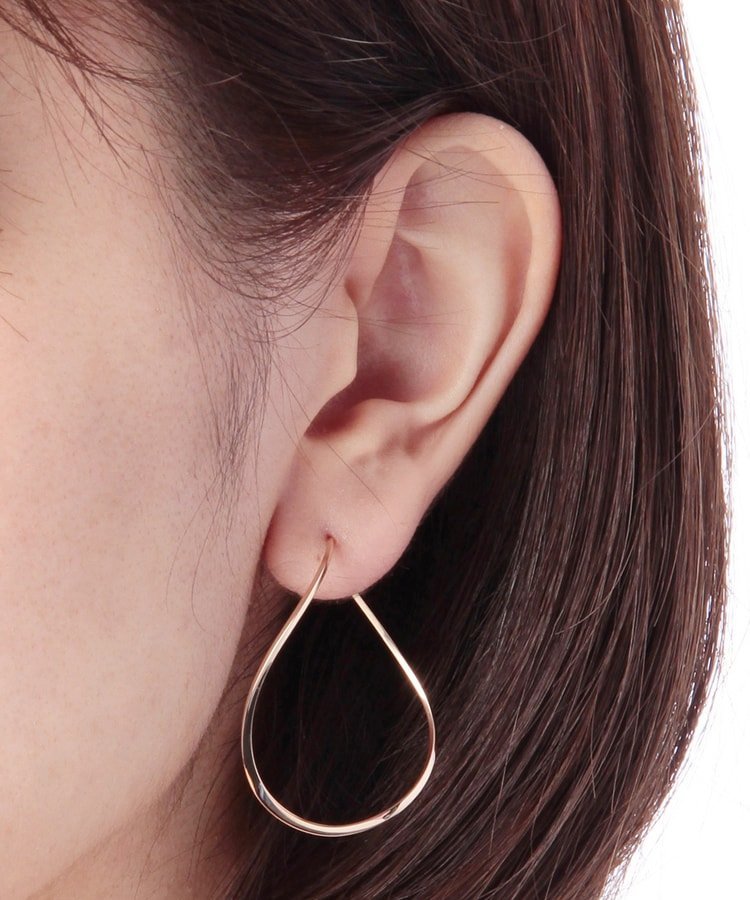 COCOSHNIK｜K10ポリッシュ 変形フープピアスM | Rakuten Fashion(楽天