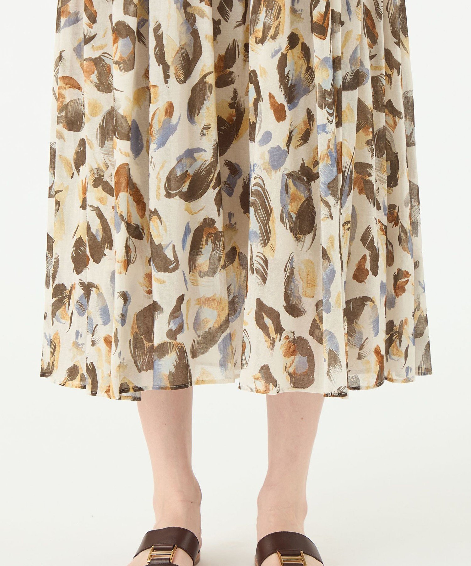 TOMORROWLAND｜ドロップシェルプリント ティアードワンピース