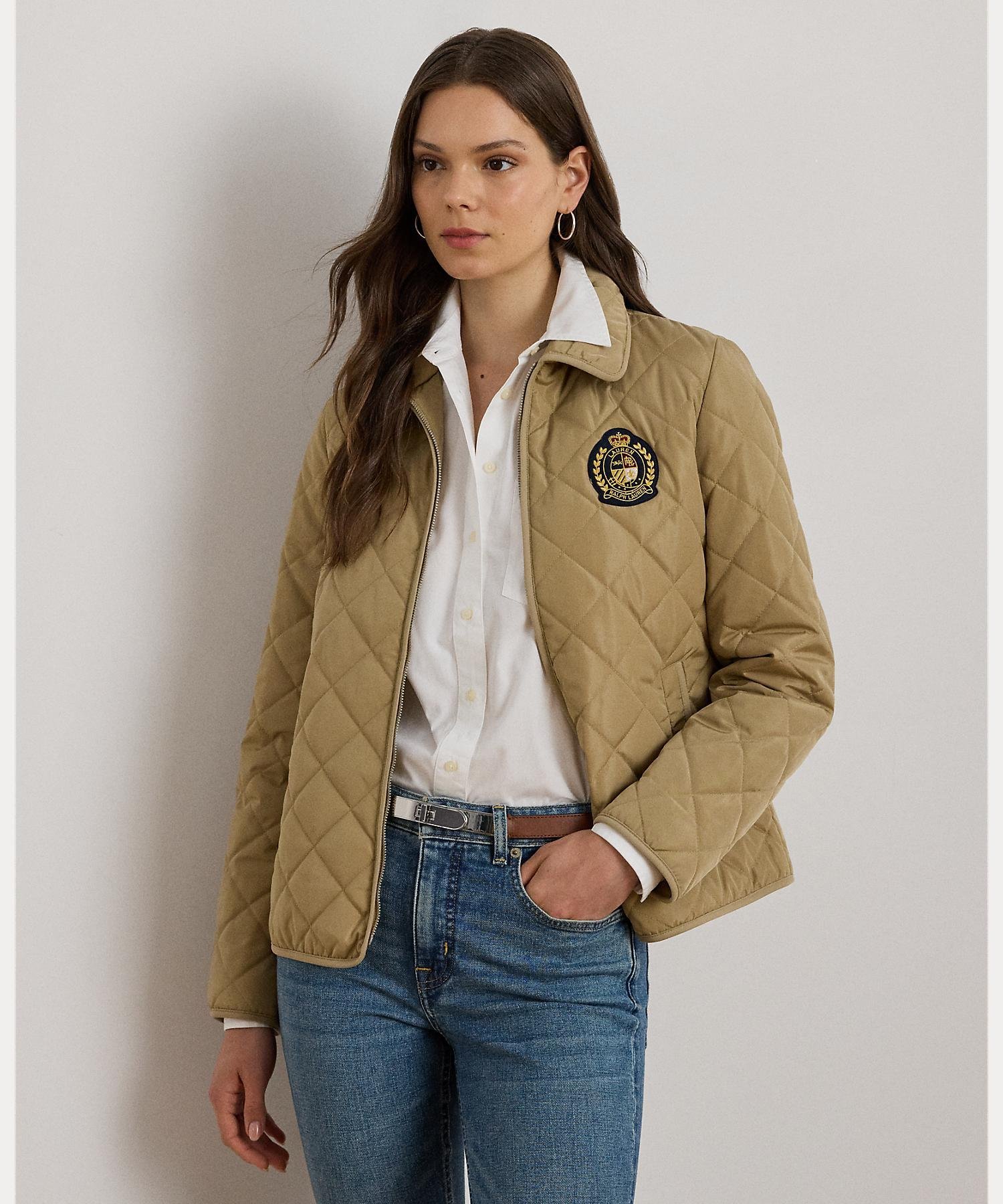 RALPH LAUREN｜クレストパッチ ダイヤモンドキルテッド ジャケット