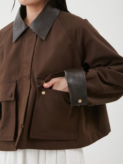 Mila Owen｜ショートテントシルエットハンティングジャケット