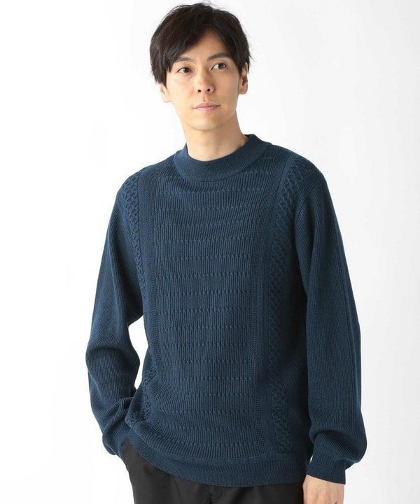 MEN'S BIGI｜スウィッチデザイン モックネックニット | Rakuten