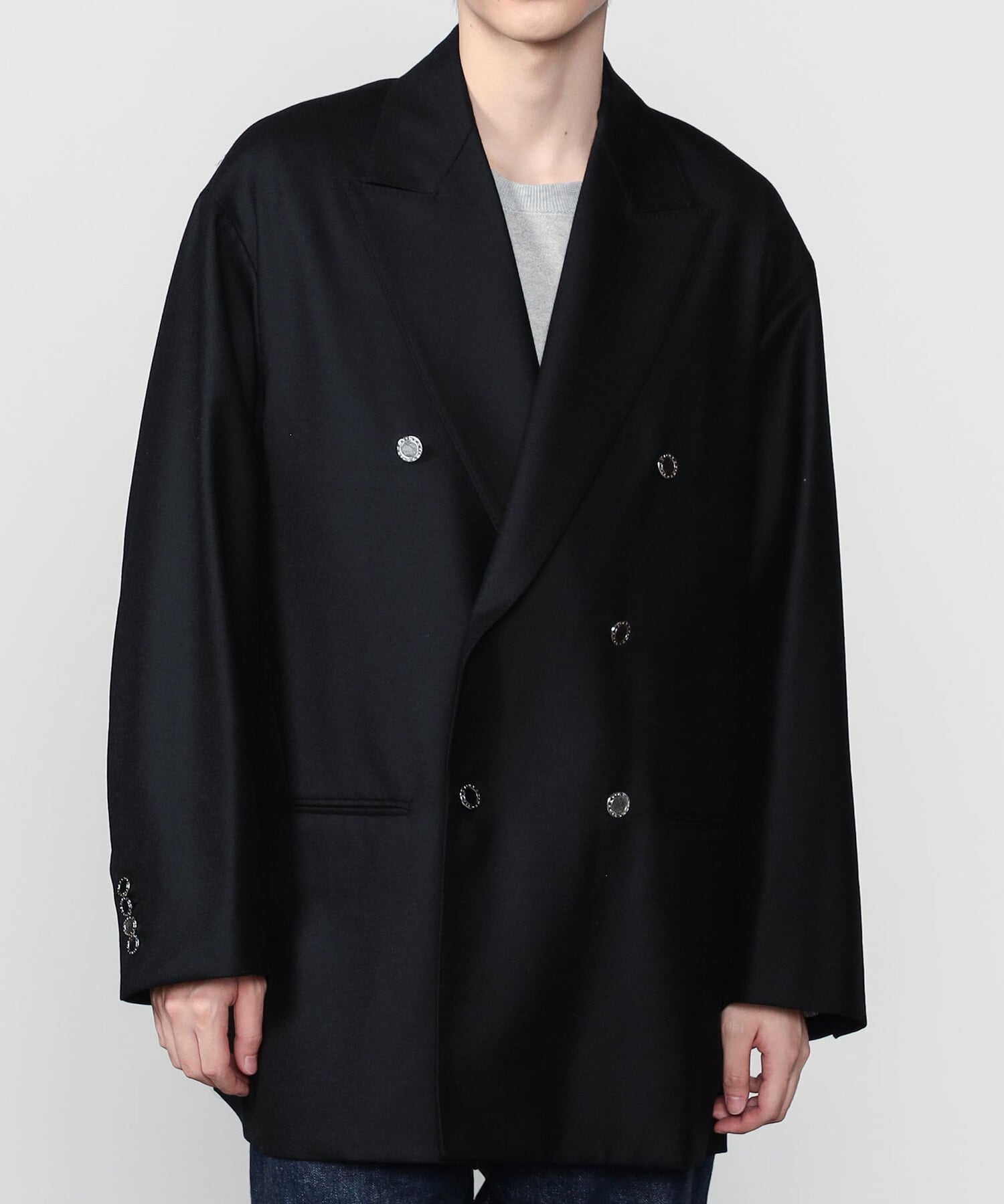 D&G ツィードコート ボンディングチェック ダブルブレストコート （その他アウター