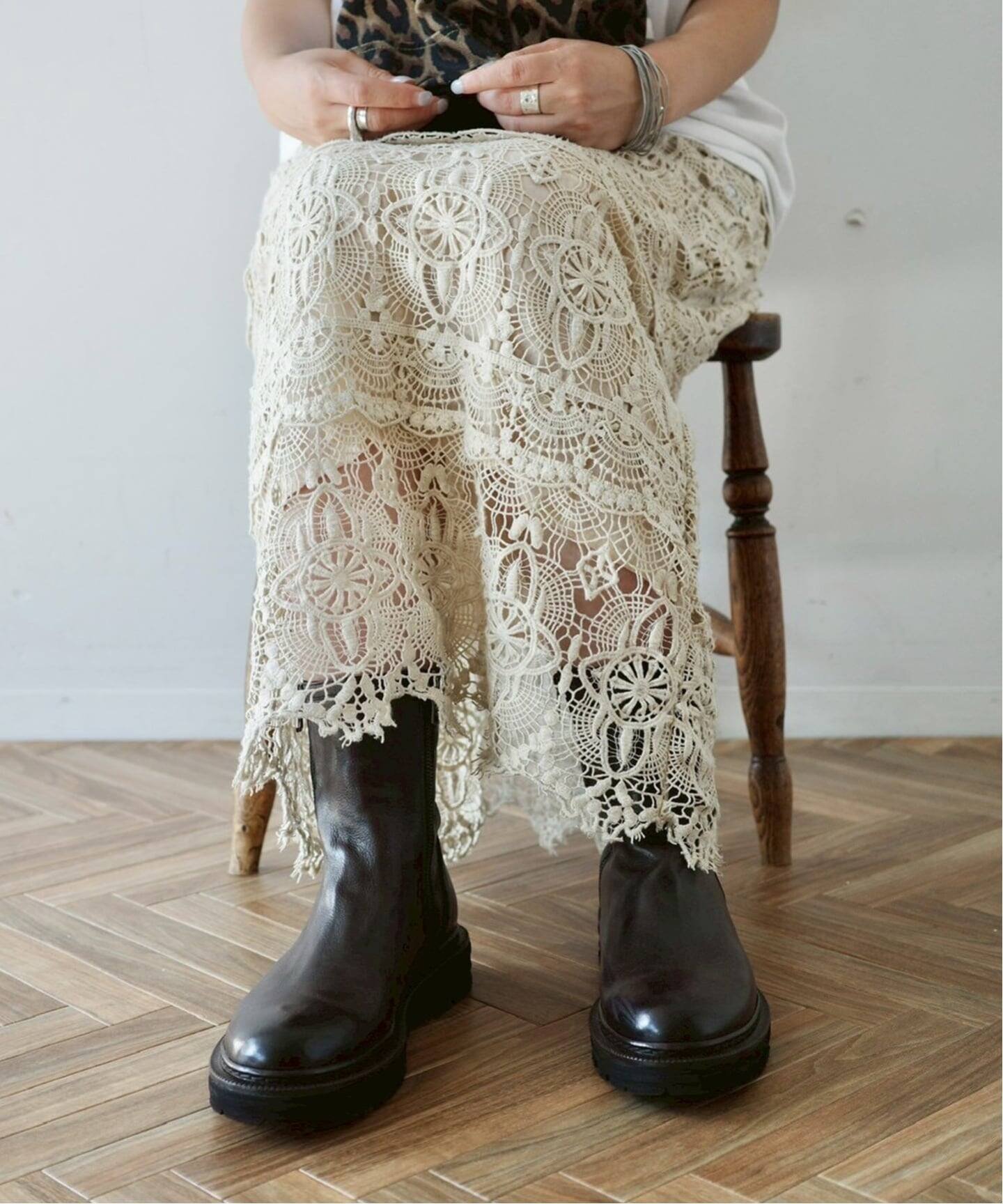 journal standard luxe｜《追加予約》レースMIX スカート | Rakuten