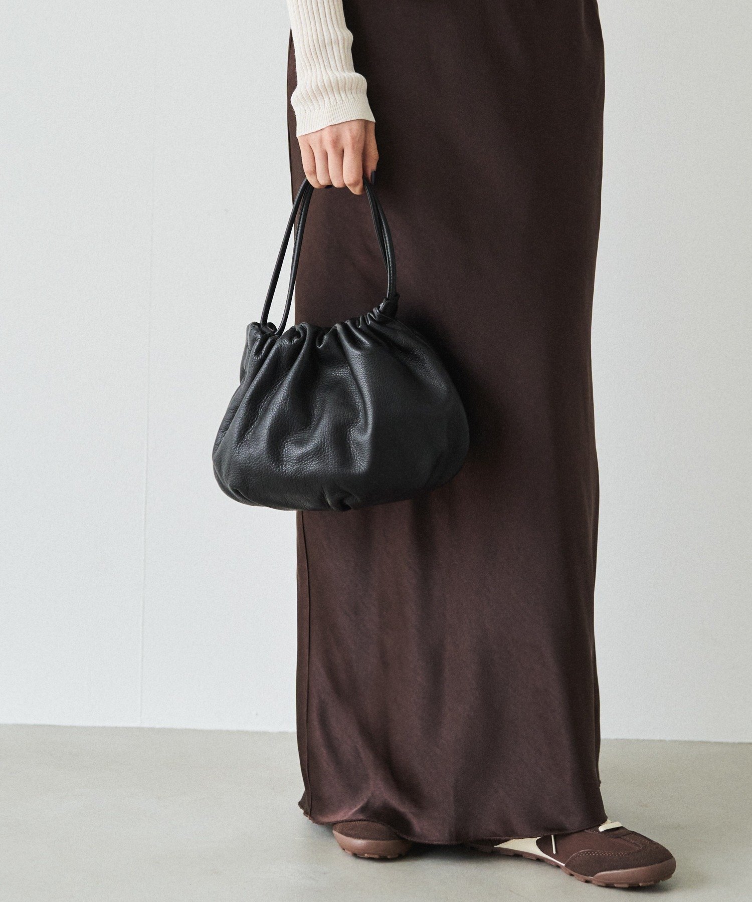 russet｜レザー巾着4WAYショルダーバッグ | Rakuten Fashion(楽天