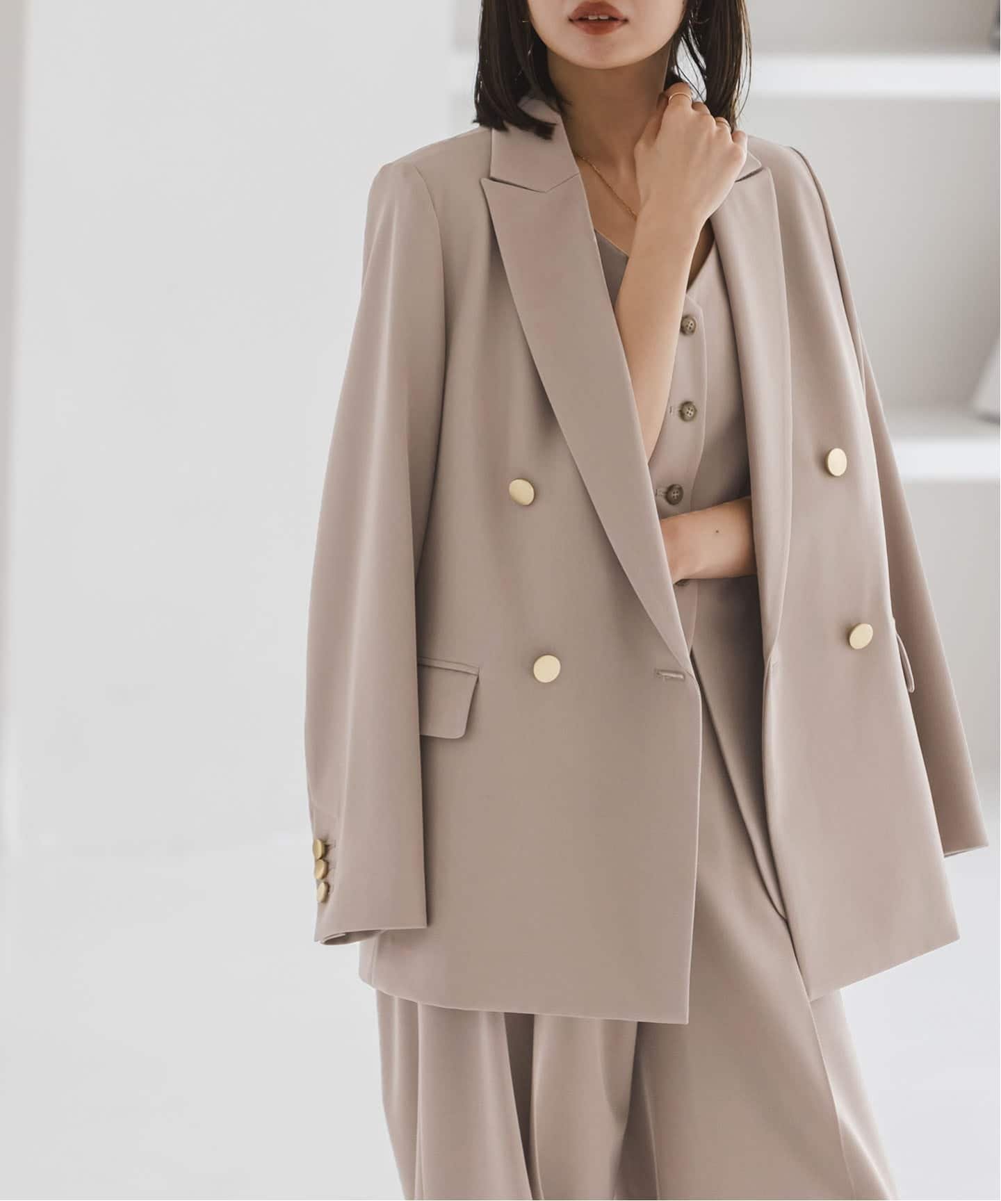 NOBLE｜《追加・セットアップ対応》フローツイルピークドラペル