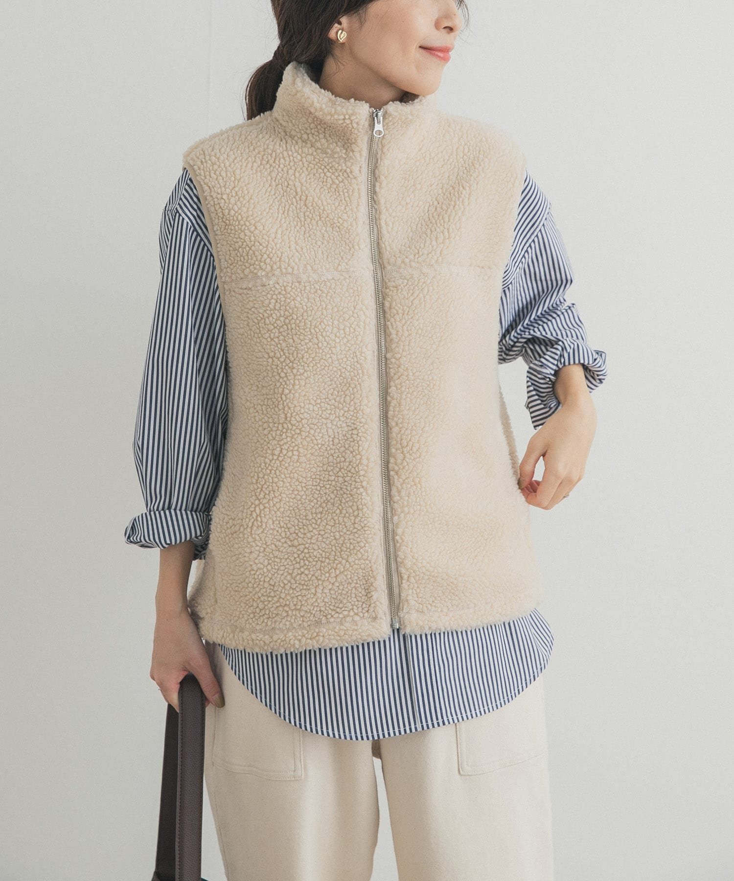 URBAN RESEARCH DOORS｜ボアZIPベスト | Rakuten Fashion(楽天