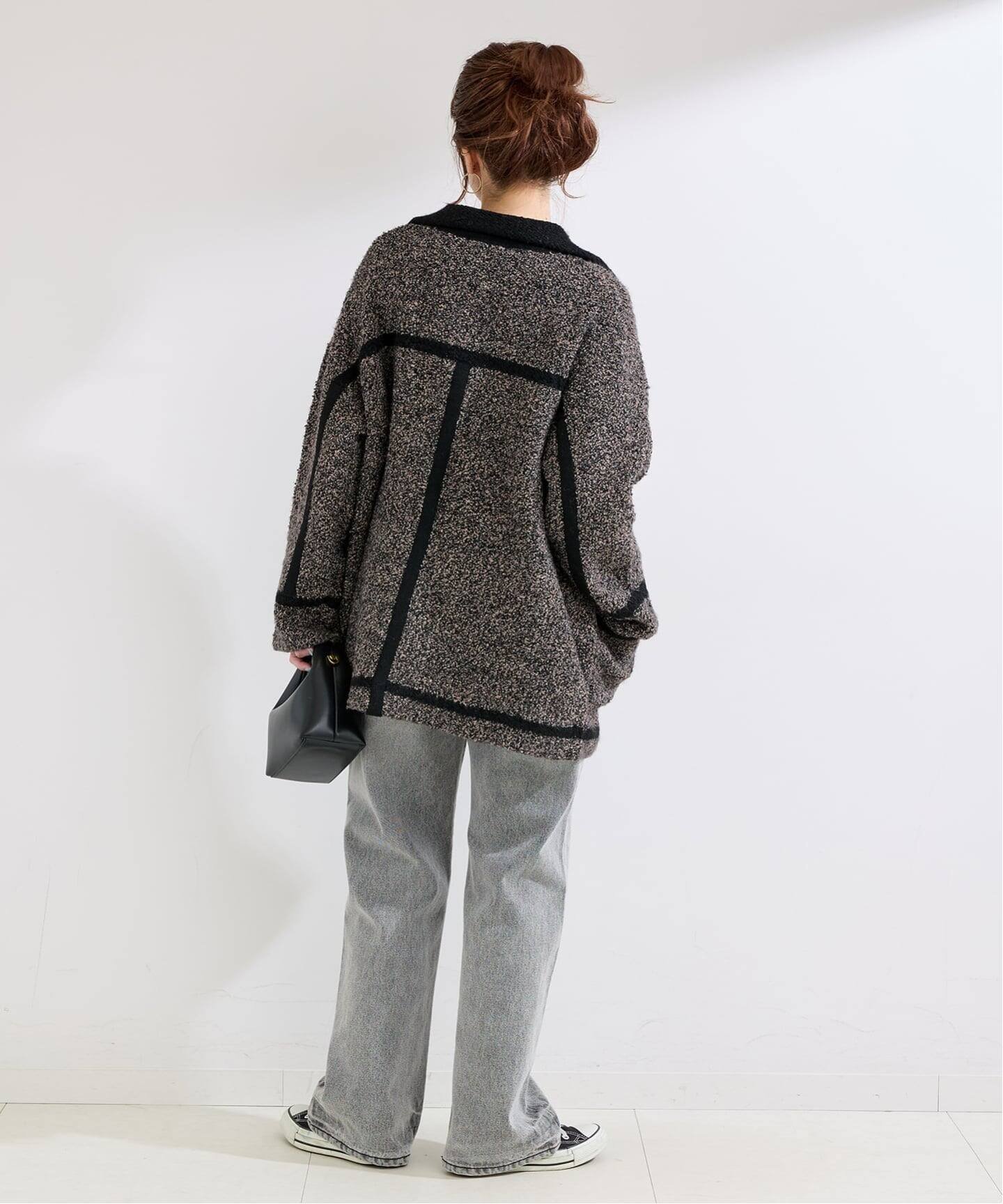 B.C STOCK｜《Sサイズ展開》手洗い可 / ツイード調パイルニット